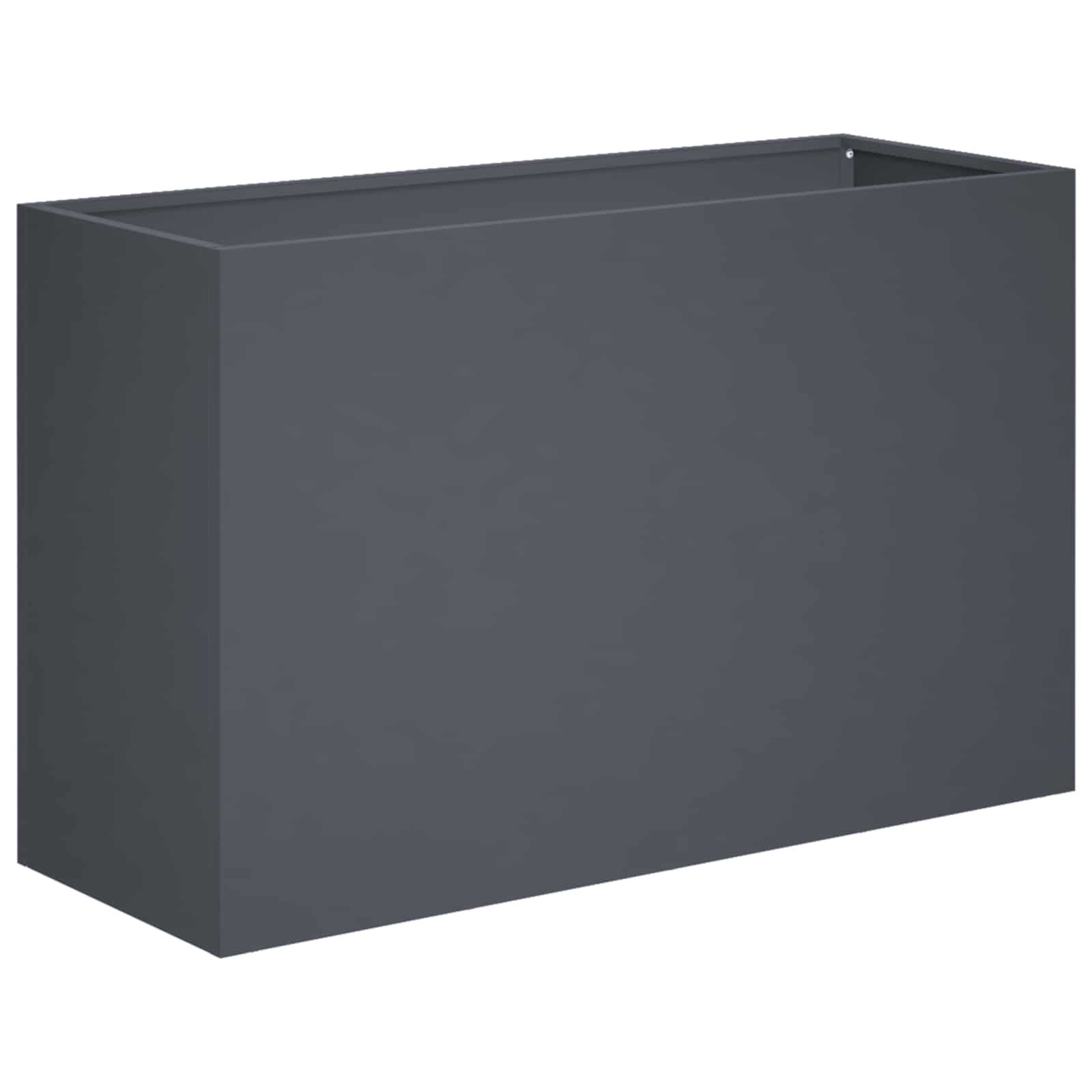 Garden Planter 2 pcs Anthracite 80 x 40 x 50 cm