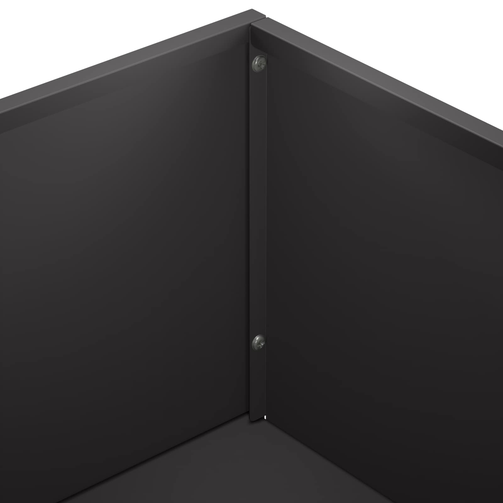 Garden Planter 2 pcs Black 50 x 50 x 49 cm Cold-rolled Steel