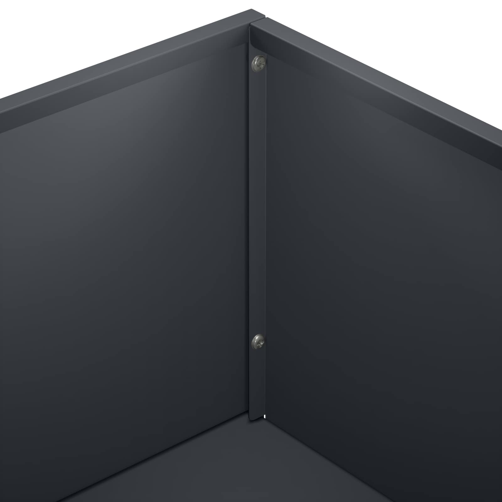 Garden Planter 2 pcs Anthracite 50 x 50 x 49 cm