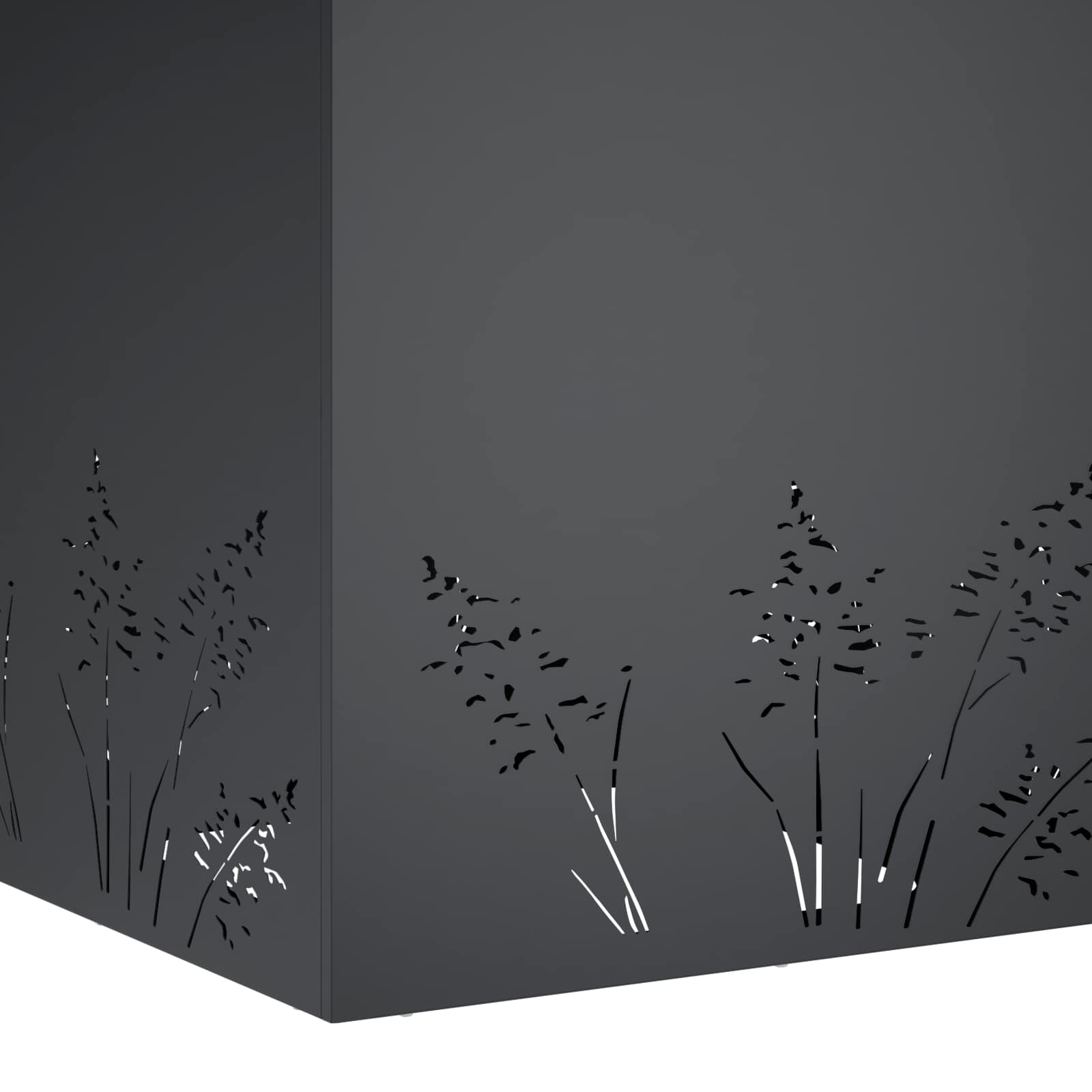 Garden Planter 2 pcs Anthracite 50 x 50 x 49 cm