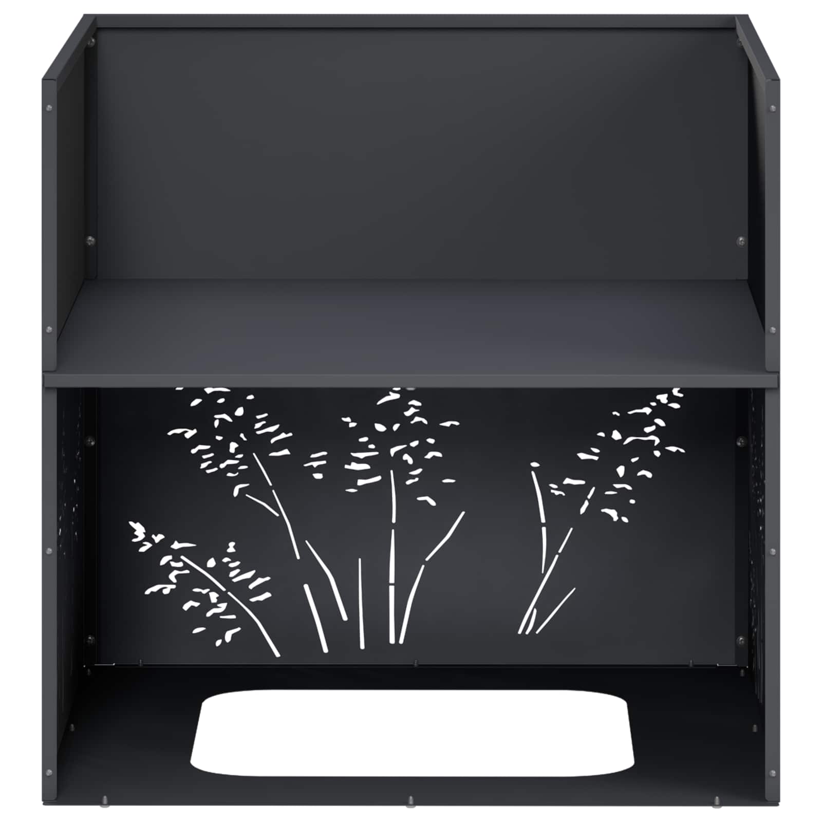 Garden Planter 2 pcs Anthracite 50 x 50 x 49 cm