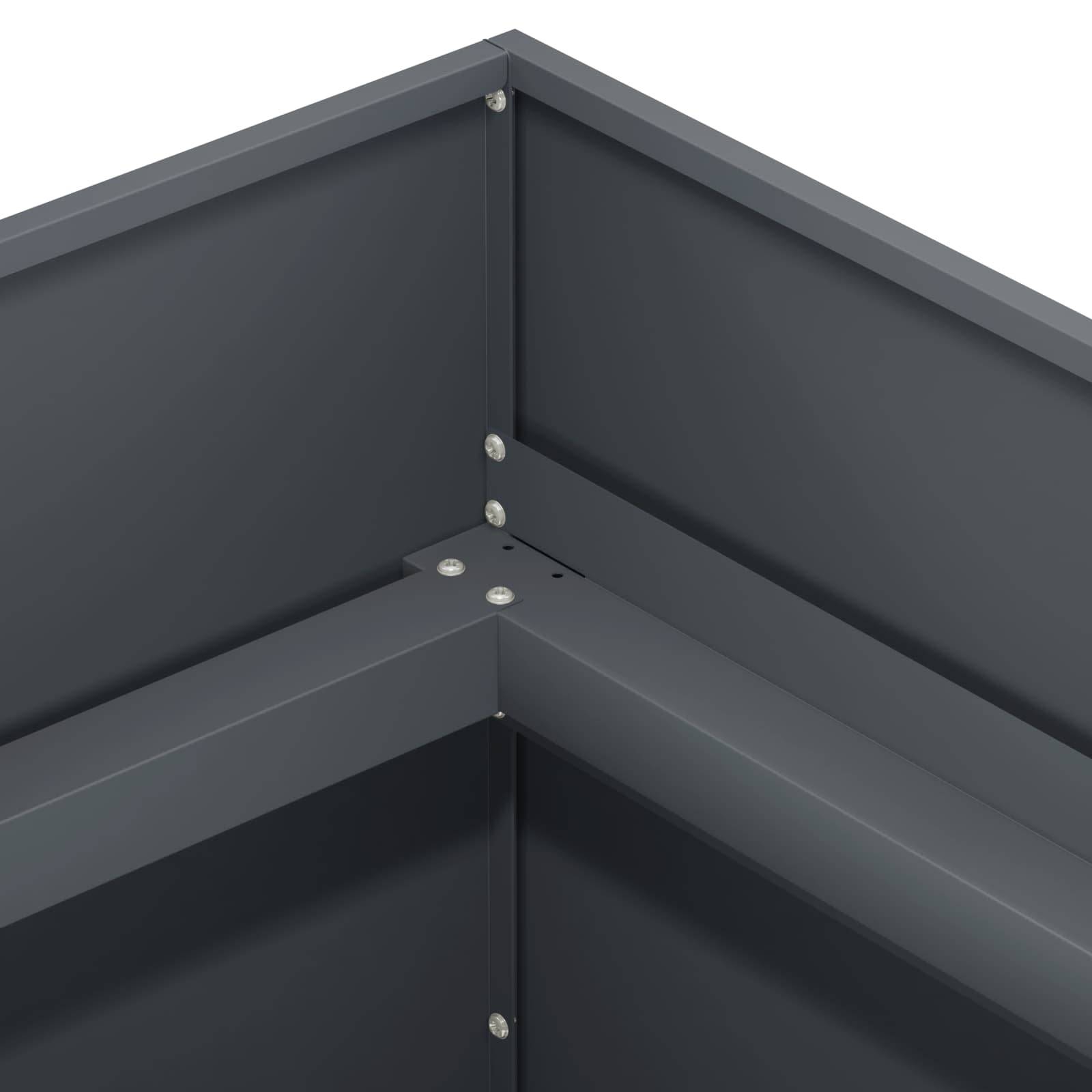 Garden Planter Anthracite 80 x 80 x 60 cm Cold-rolled Steel