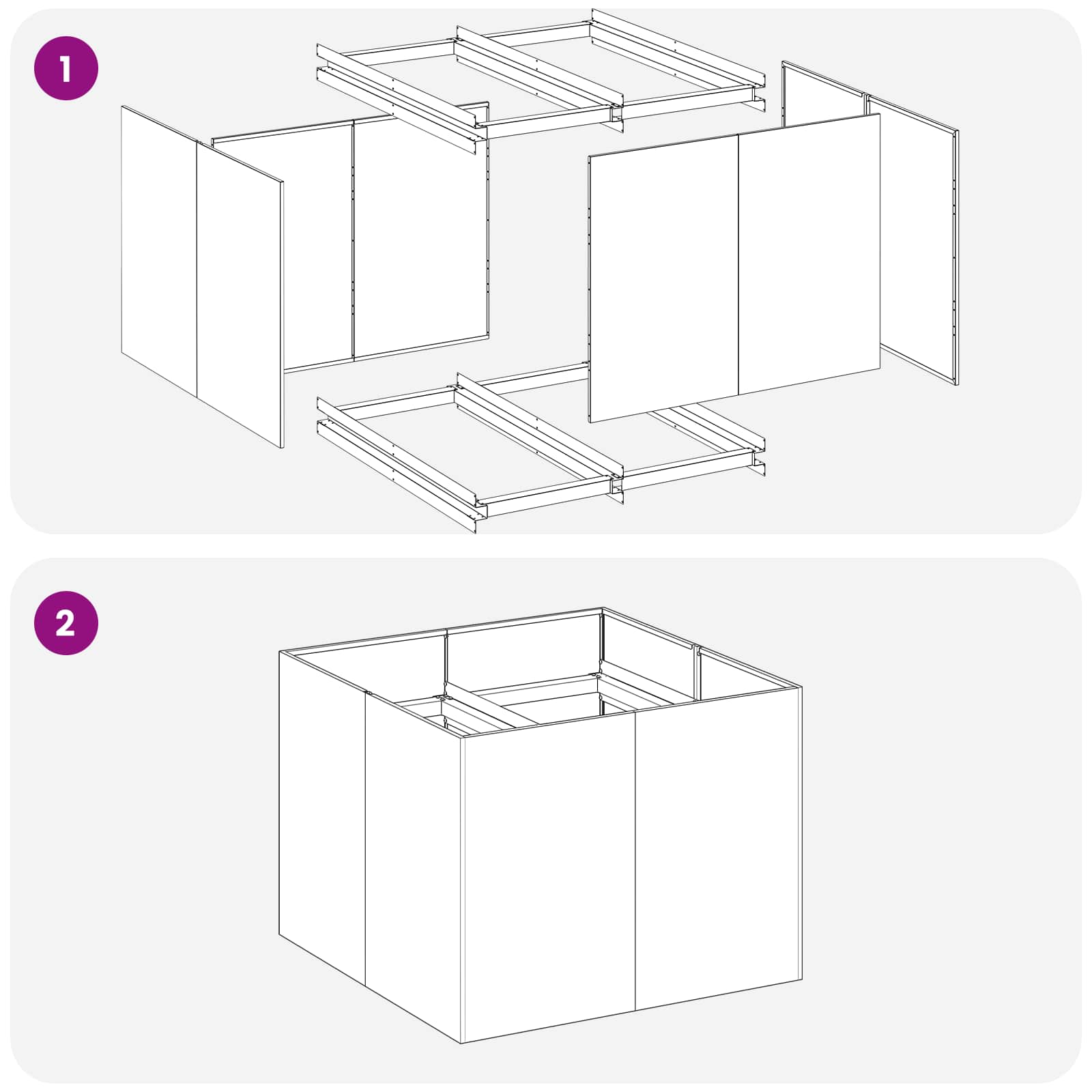 Garden Planter Anthracite 80 x 80 x 60 cm Cold-rolled Steel