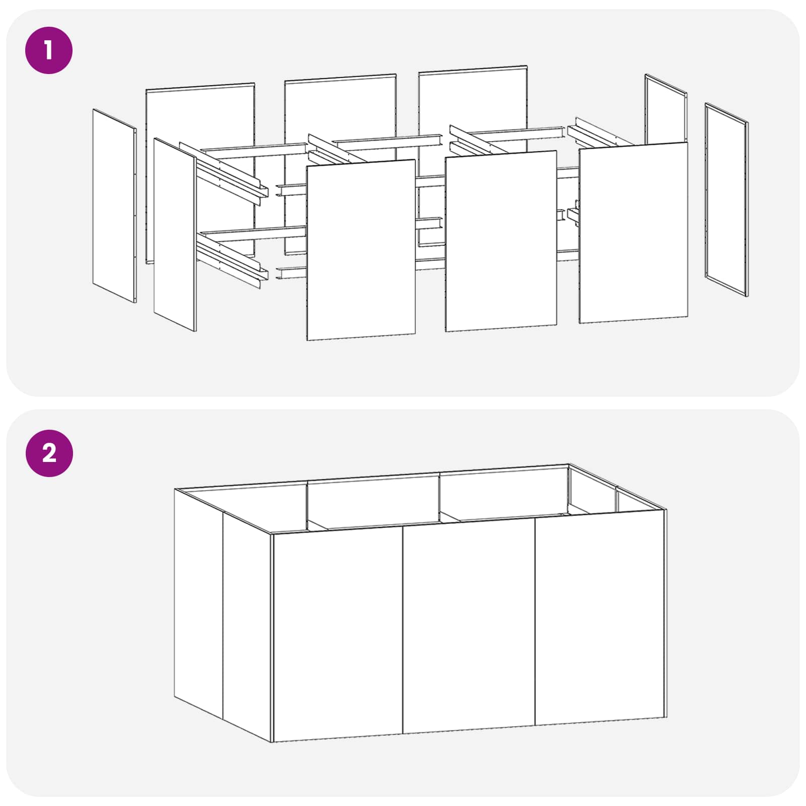 Garden Planter Anthracite 120 x 80 x 60 cm Cold-rolled Steel
