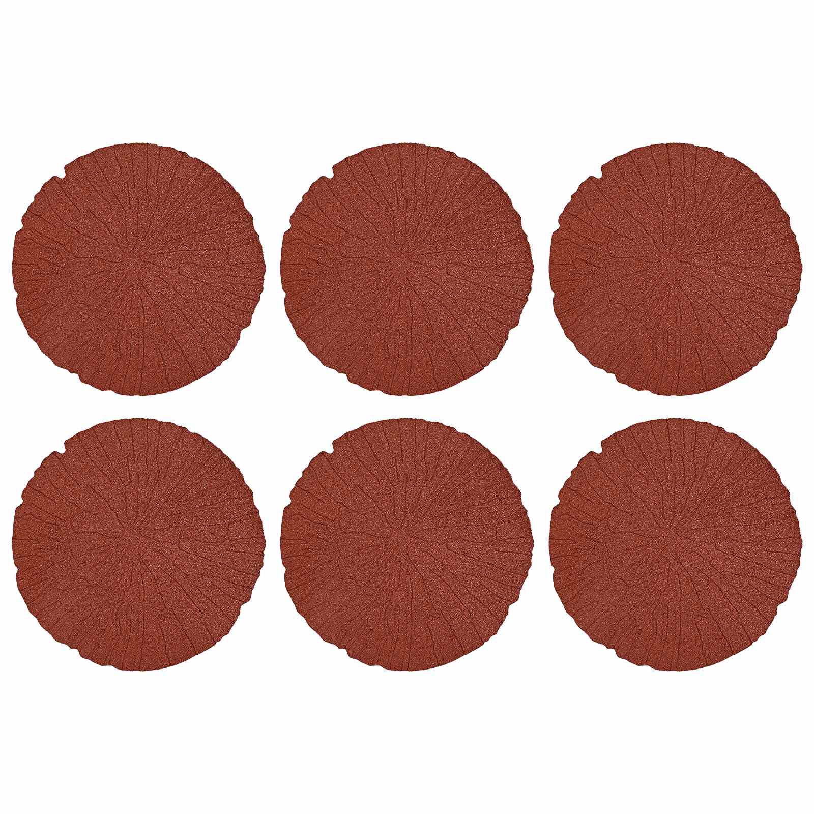 Stepping Stone 6 pcs Red Ø 45 x 1.8 cm Rubber