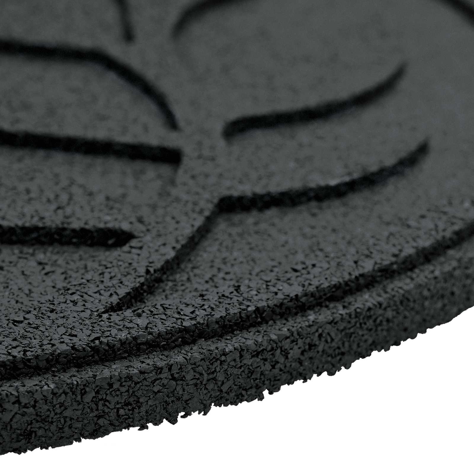 Stepping Stone 6 pcs Black Ø 44 x 2 cm Rubber