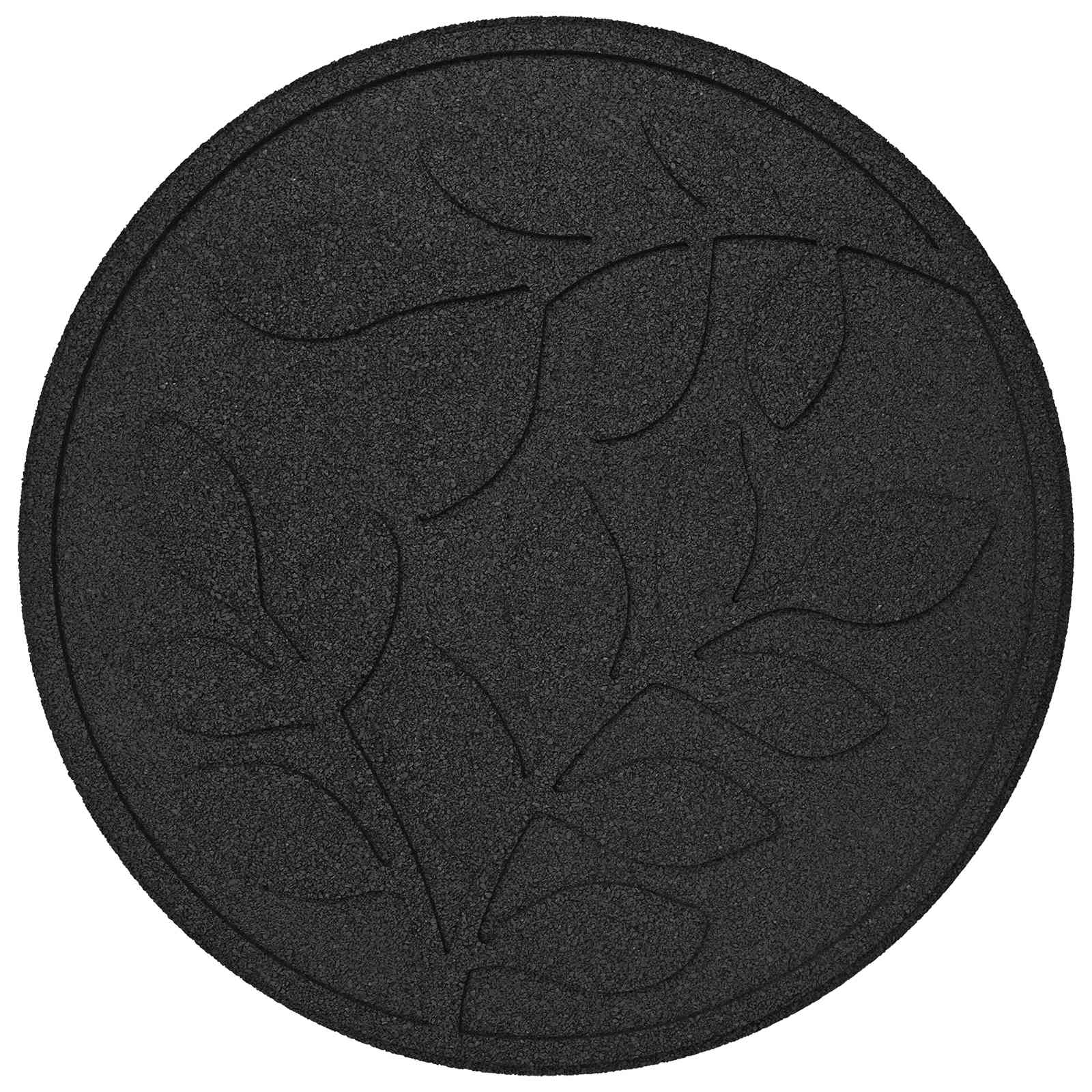Stepping Stone 6 pcs Black Ø 44 x 2 cm Rubber