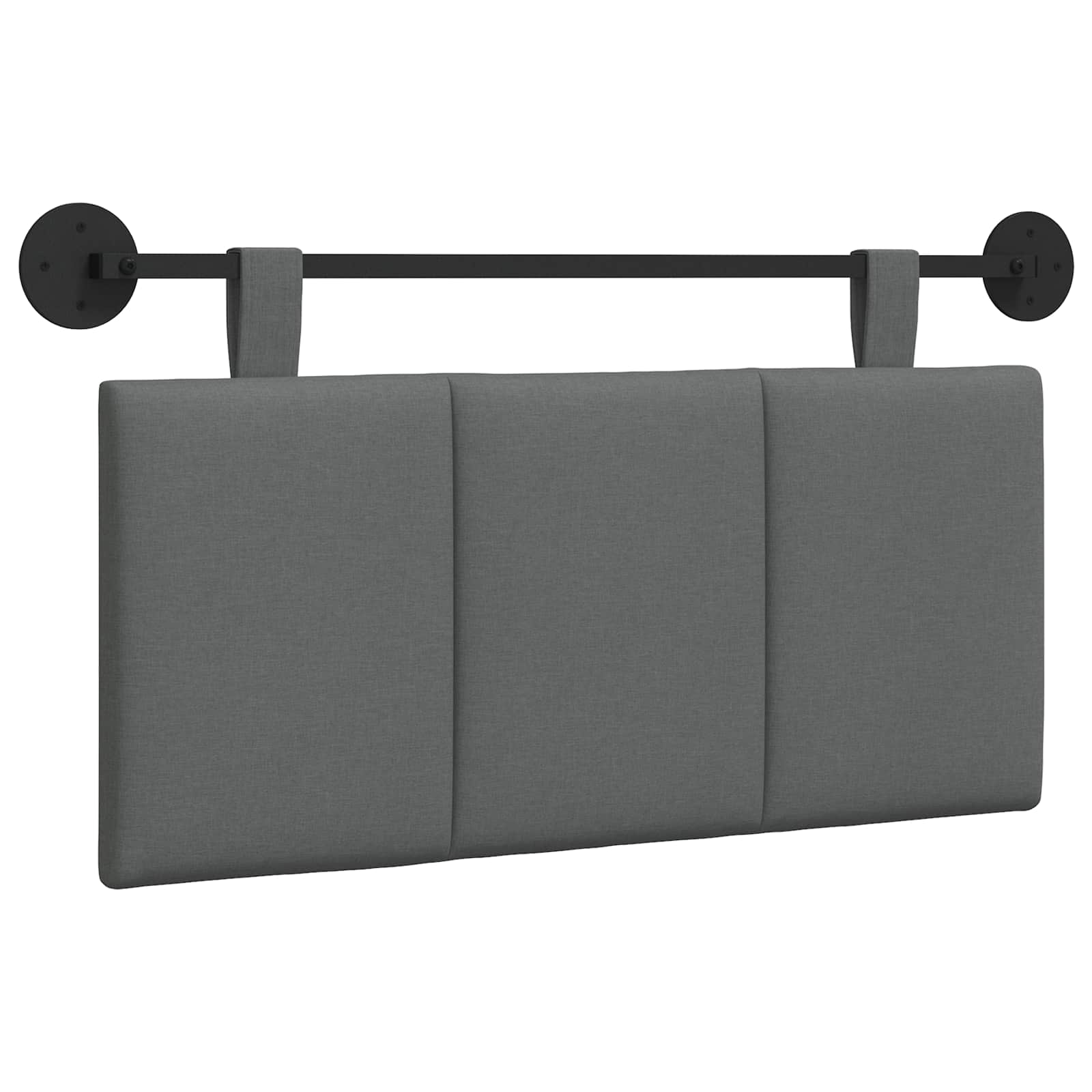 Hanging Headboard Dark Grey Fabric