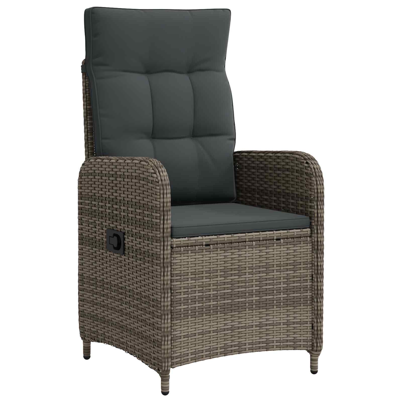 Outdoor Dining Set 5 pcs Light Grey and Dark Grey