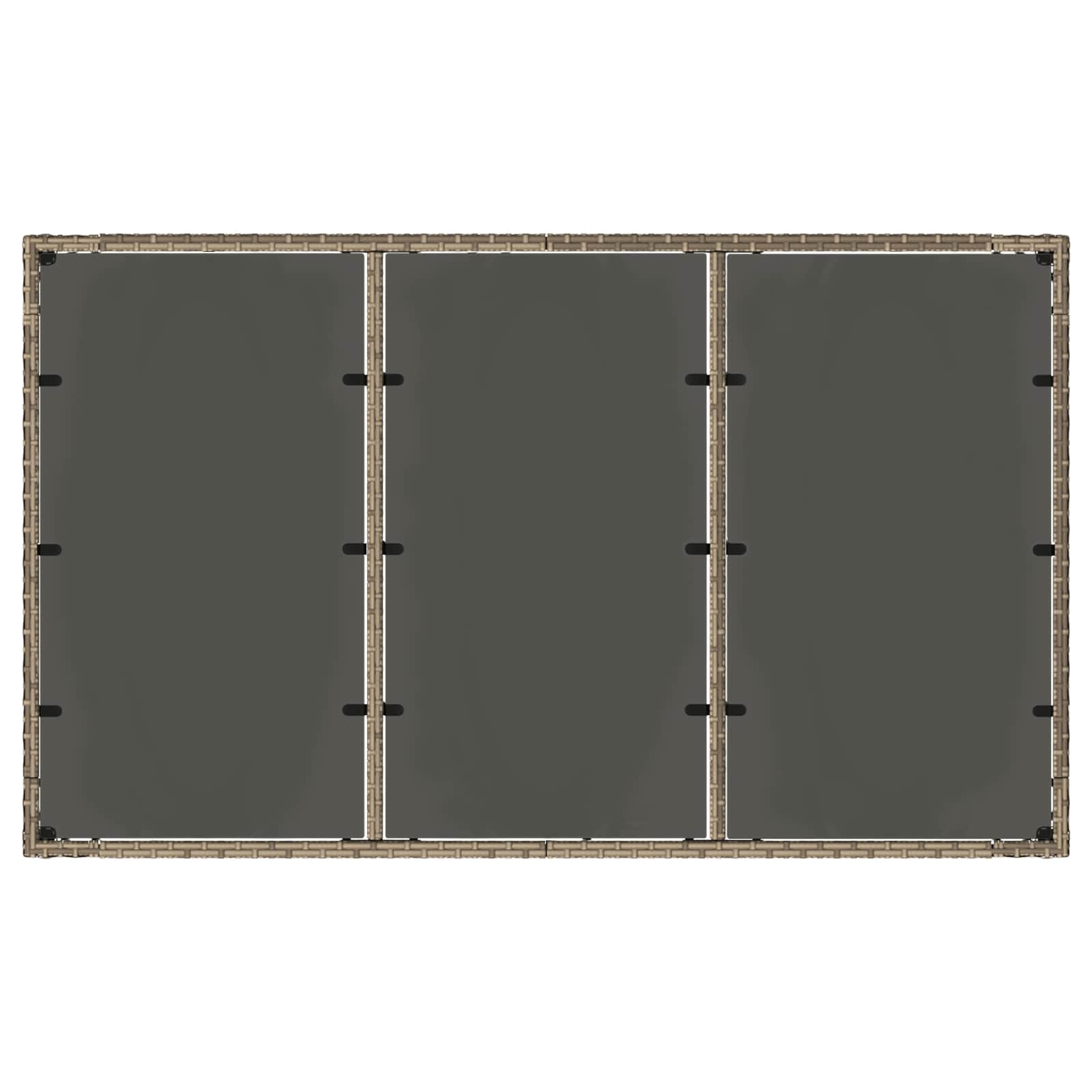 Outdoor Dining Set 5 pcs Light Grey and Dark Grey
