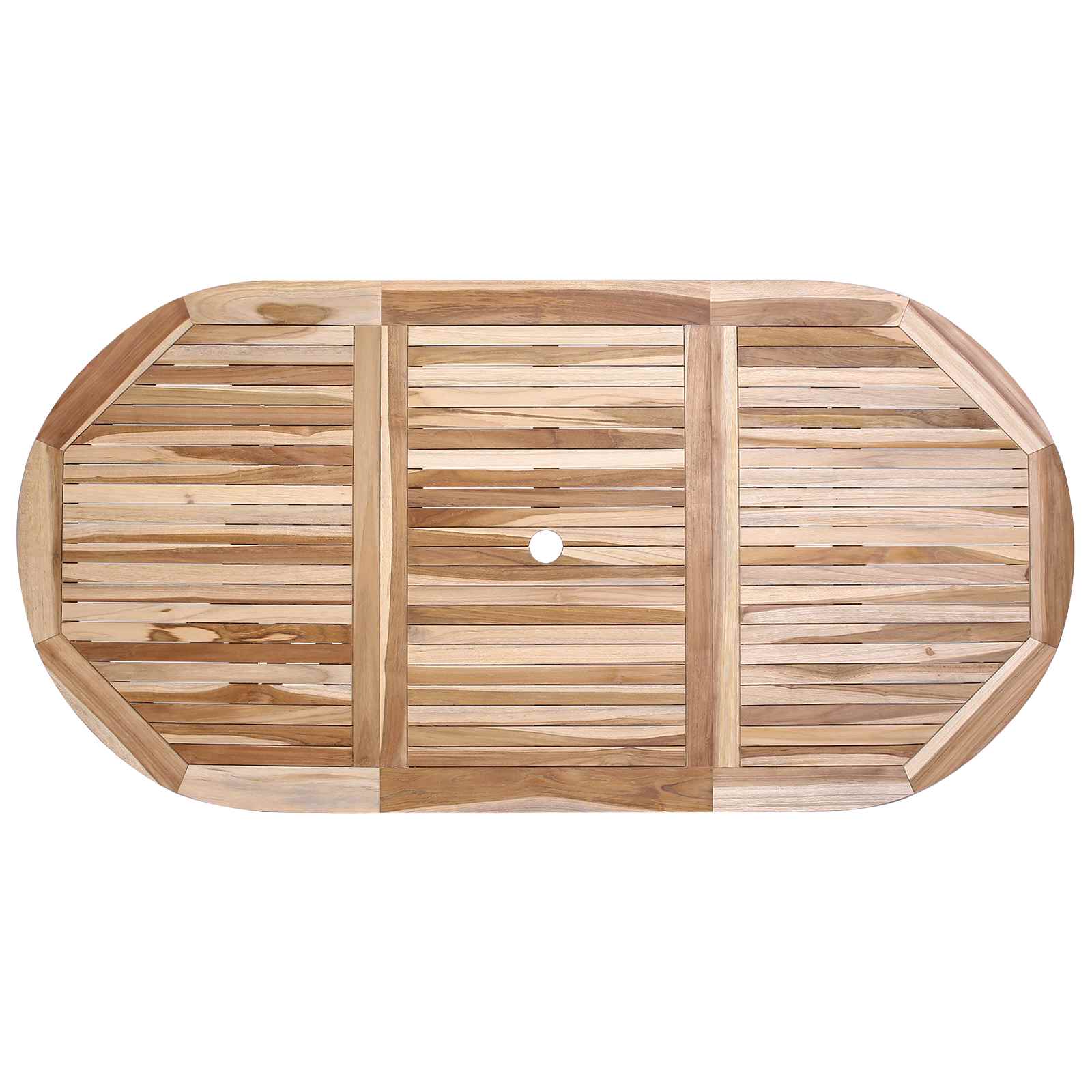Garden Furniture Set 7 pcs Natural Solid Teak Wood