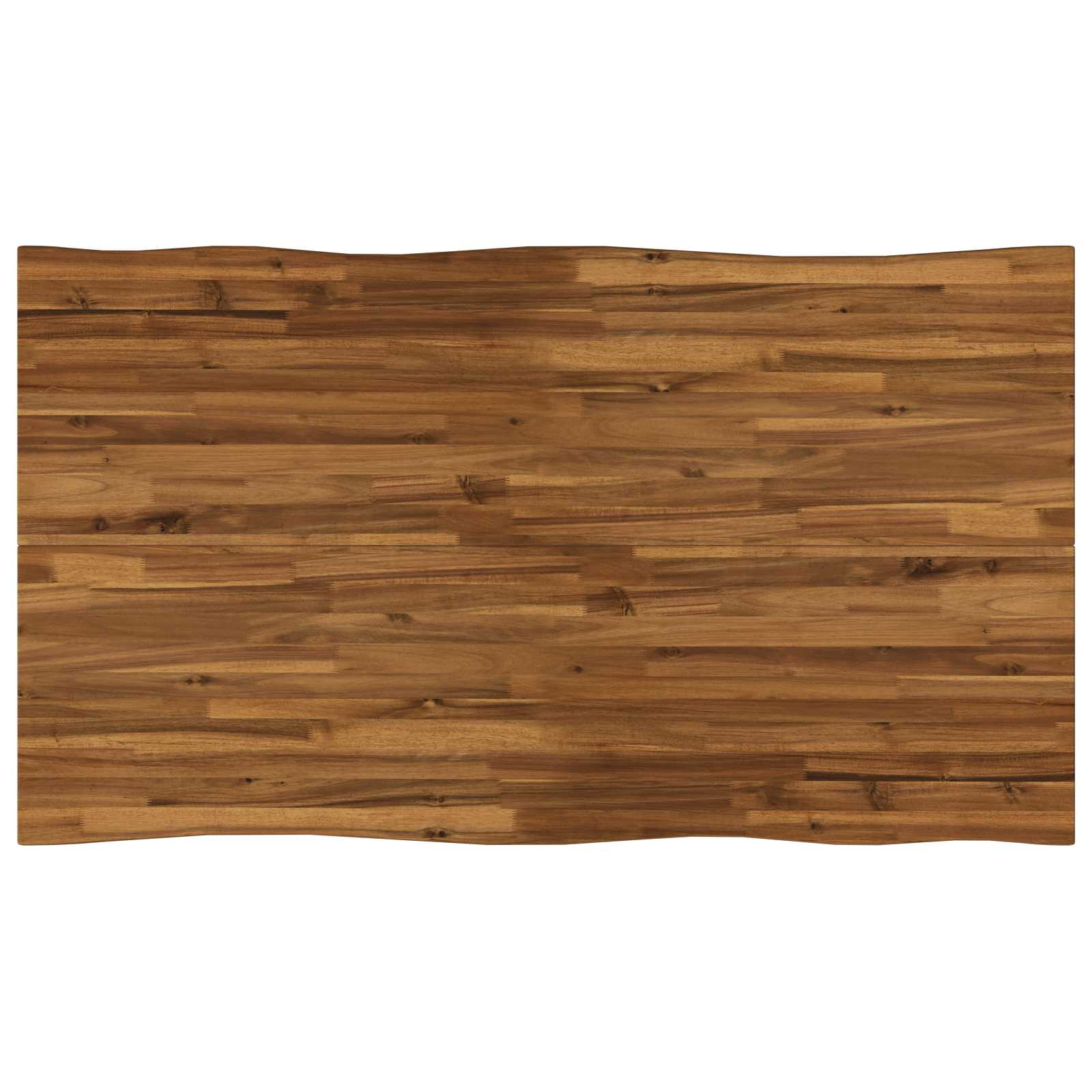 140 x 80 x 75 cm Solid Acacia Wood Natural and Black