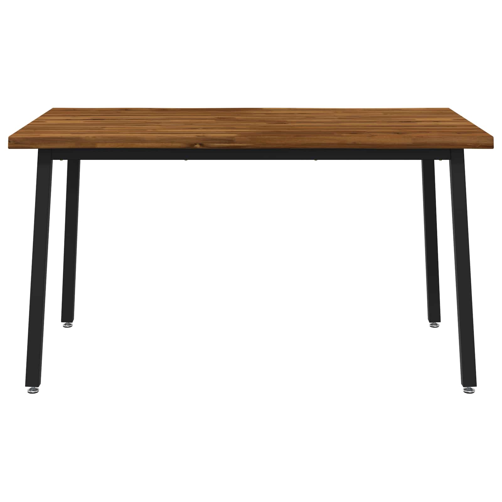 120 x 90 x 75 cm Solid Acacia Wood Natural and Black
