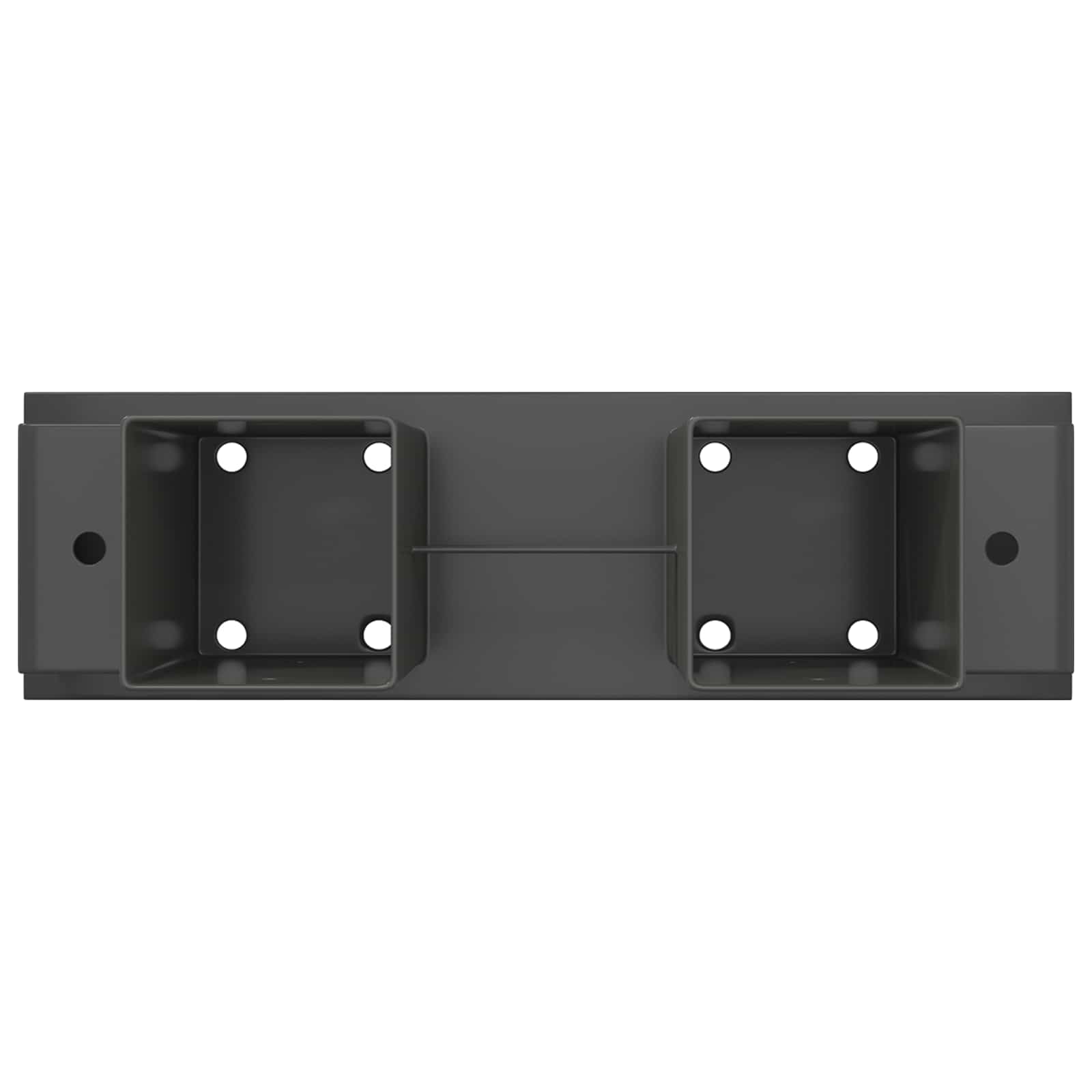 Firewood Stack Aid 2 pcs Anthracite 34 x 10 x 15 cm Steel