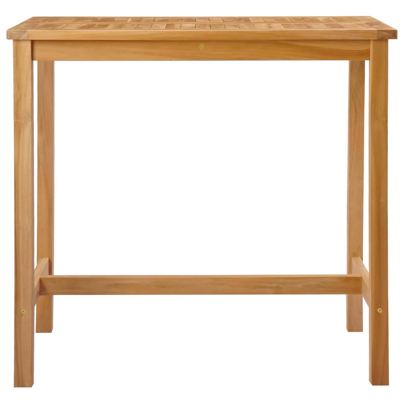 Bar Table Natural 110 x 60 x 105 cm Solid Teak