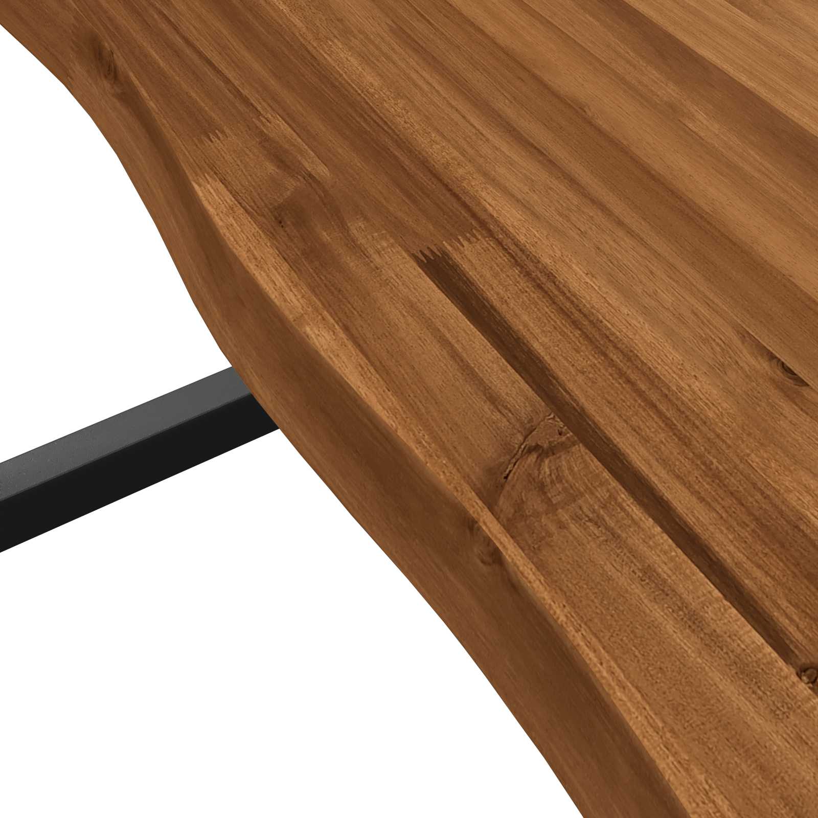 live edge dining table 110 x 55 x 75 cm Solid Acacia Wood