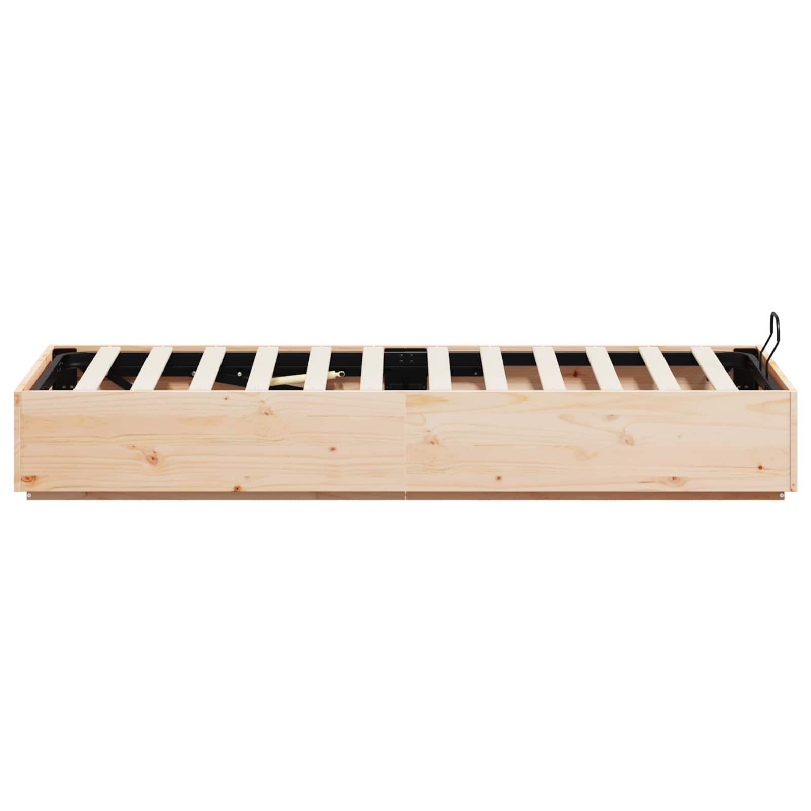 Ottoman Bed Frame Natural 90 x 190 cm Solid Pine Wood