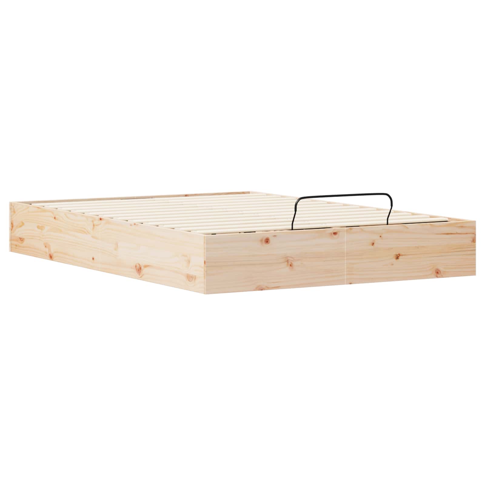 Ottoman Bed Frame with Storage Natural 150 x 200 cm
