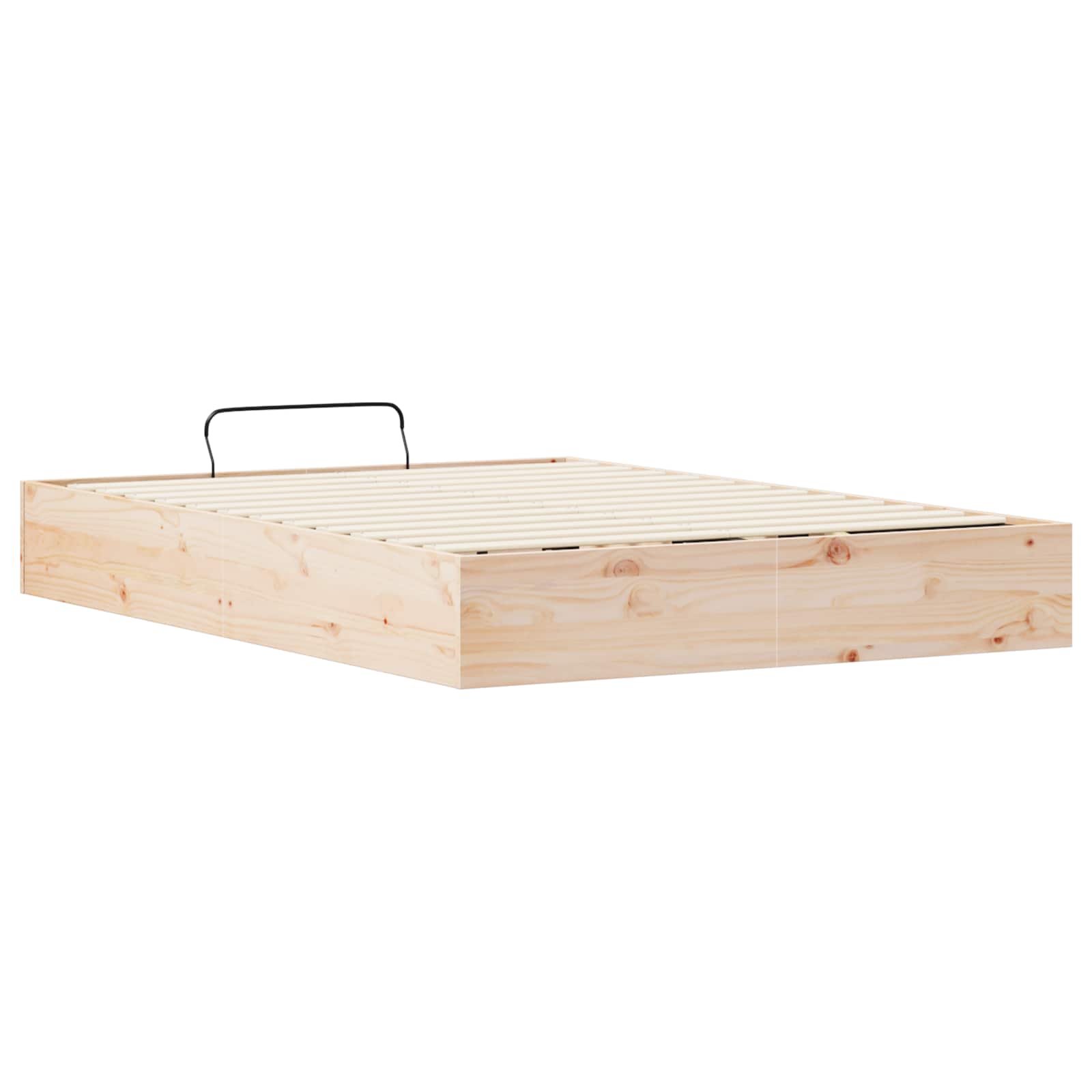 Ottoman Bed Frame with Storage Natural 150 x 200 cm