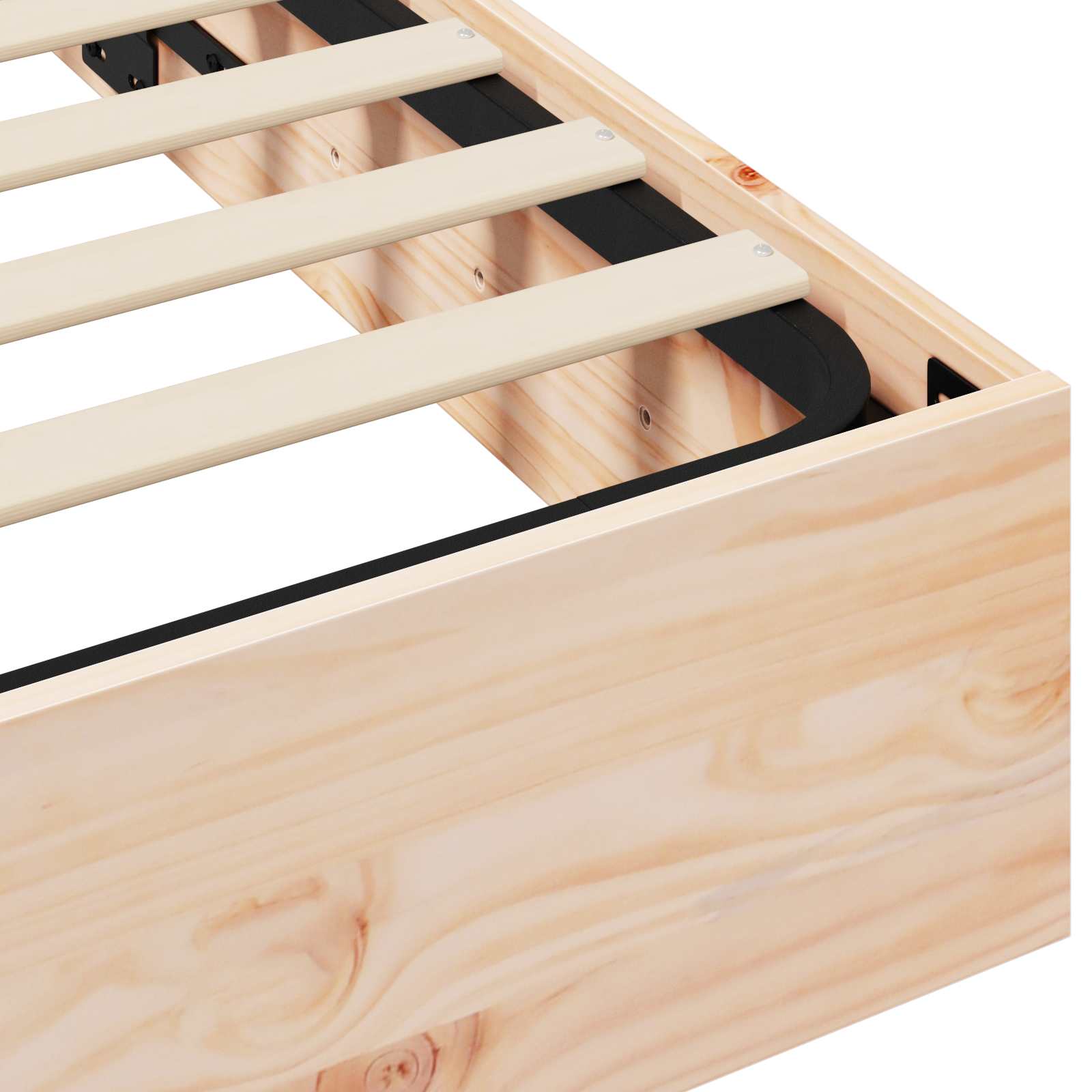 Ottoman Bed Frame with Storage Natural 180 x 200 cm