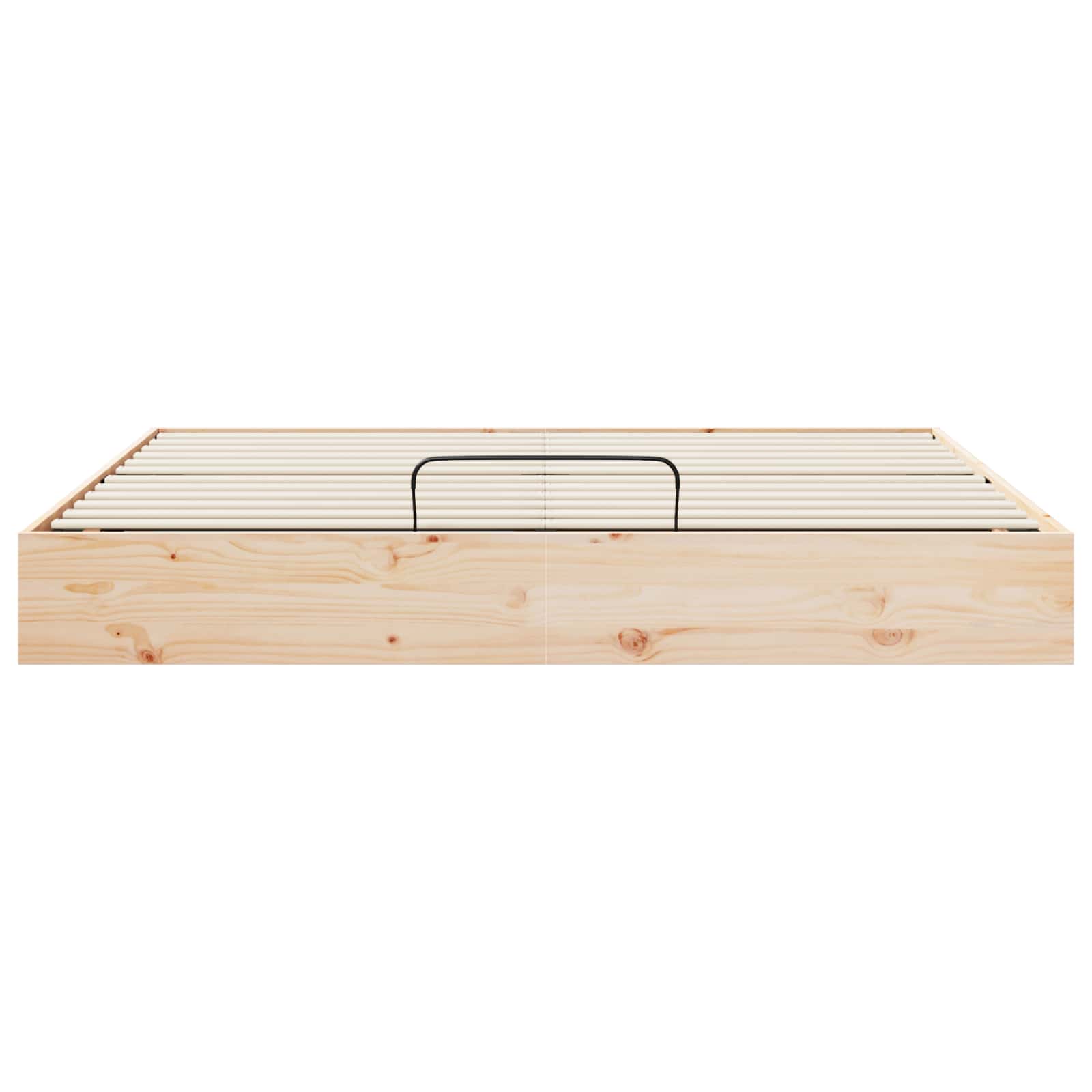 Ottoman Bed Frame with Storage Natural 180 x 200 cm