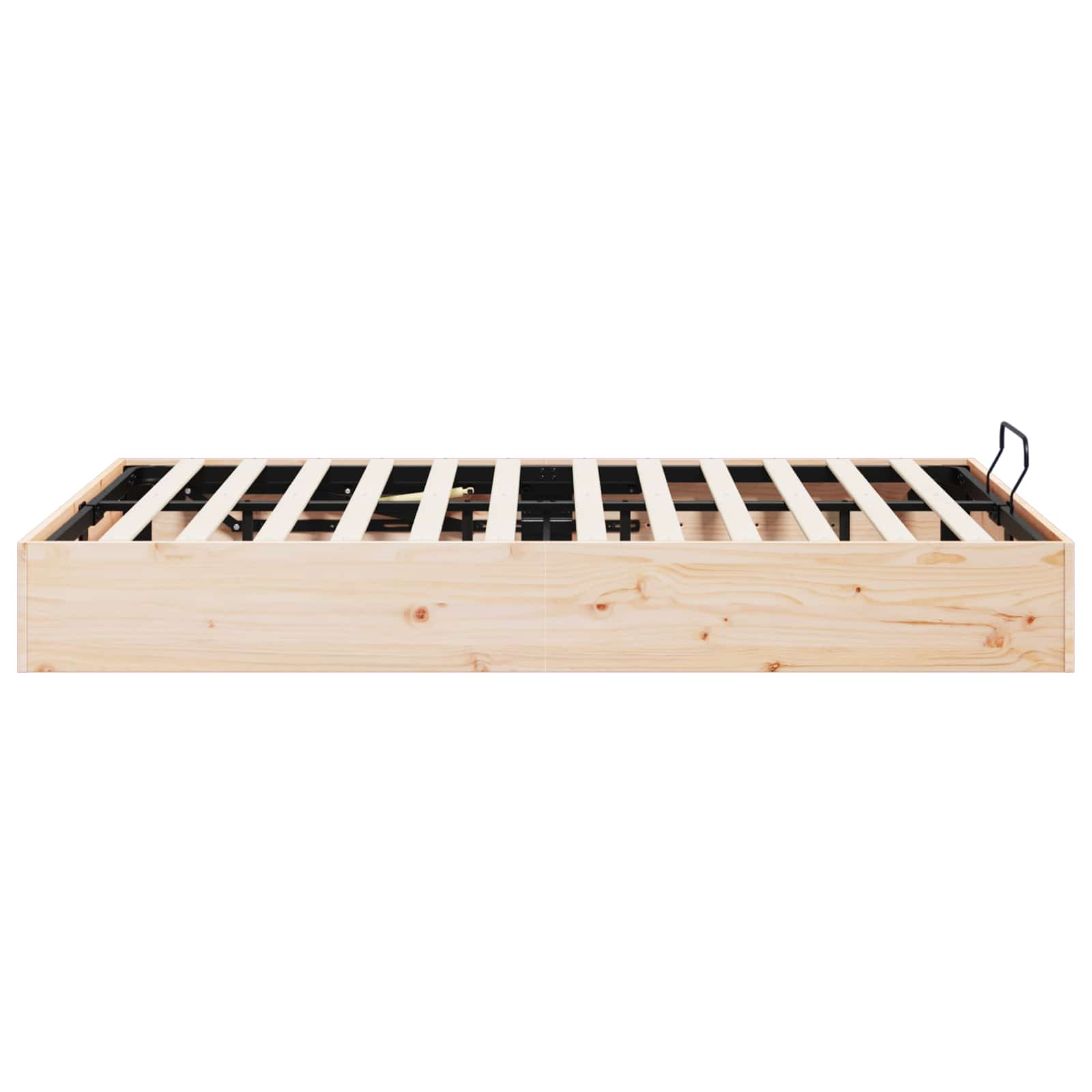 Ottoman Bed Frame with Storage Natural 180 x 200 cm
