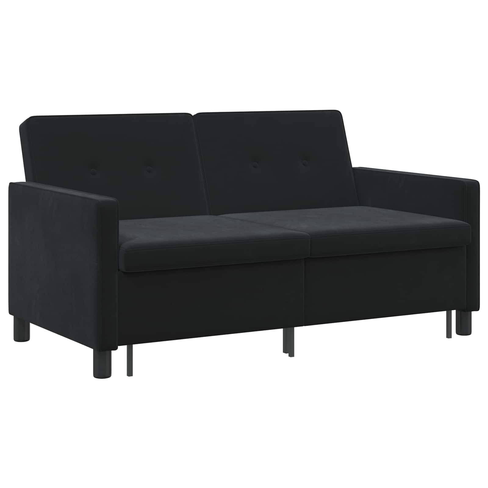 Sofa Bed Black Fabric