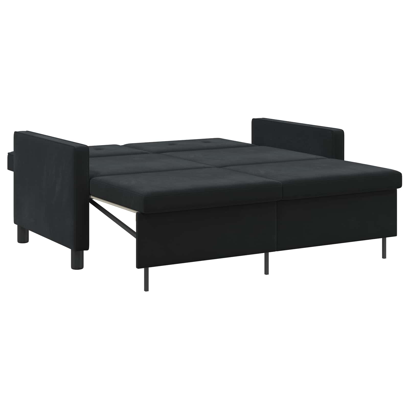 Sofa Bed Black Fabric