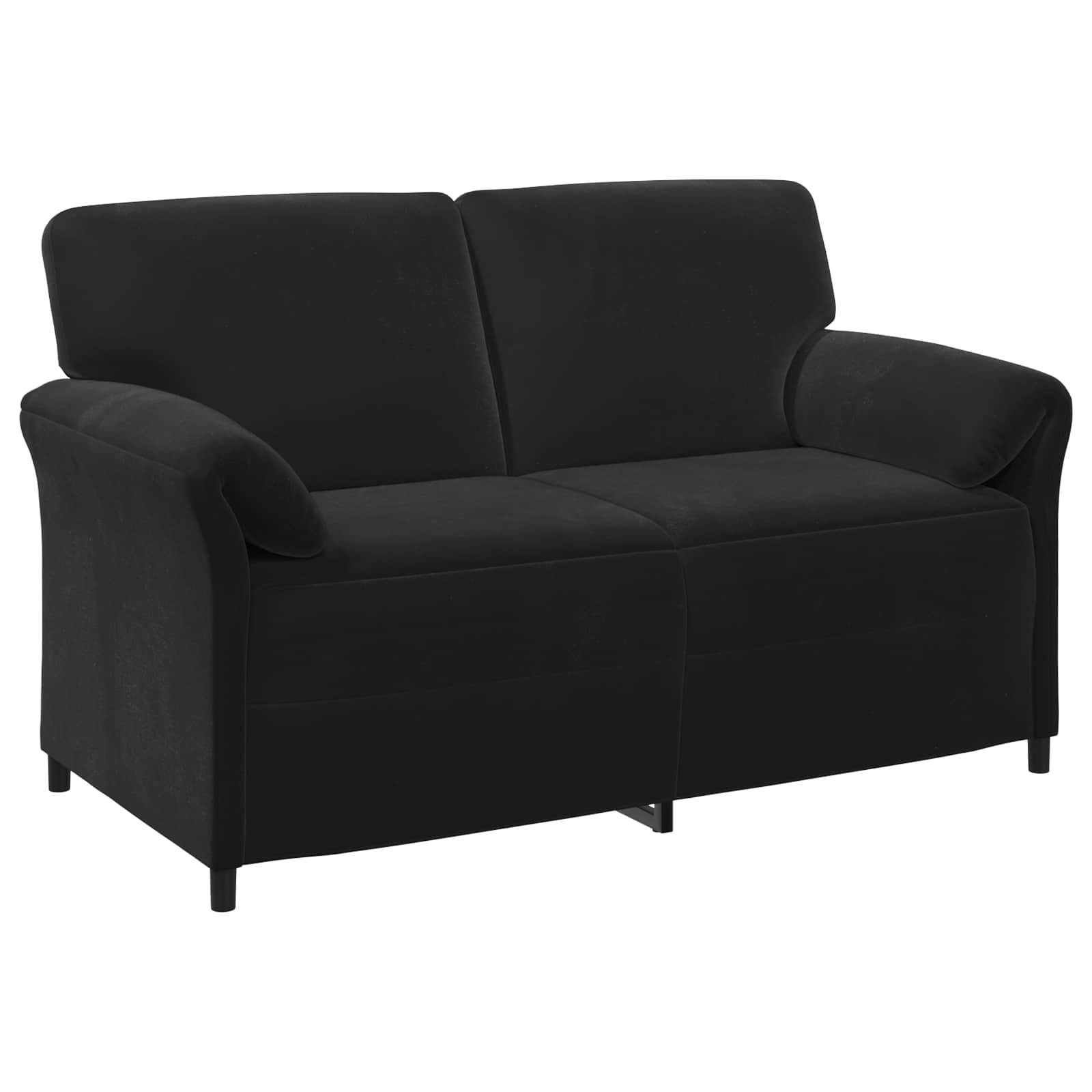 Sofa Set 2 pcs Black Velvet