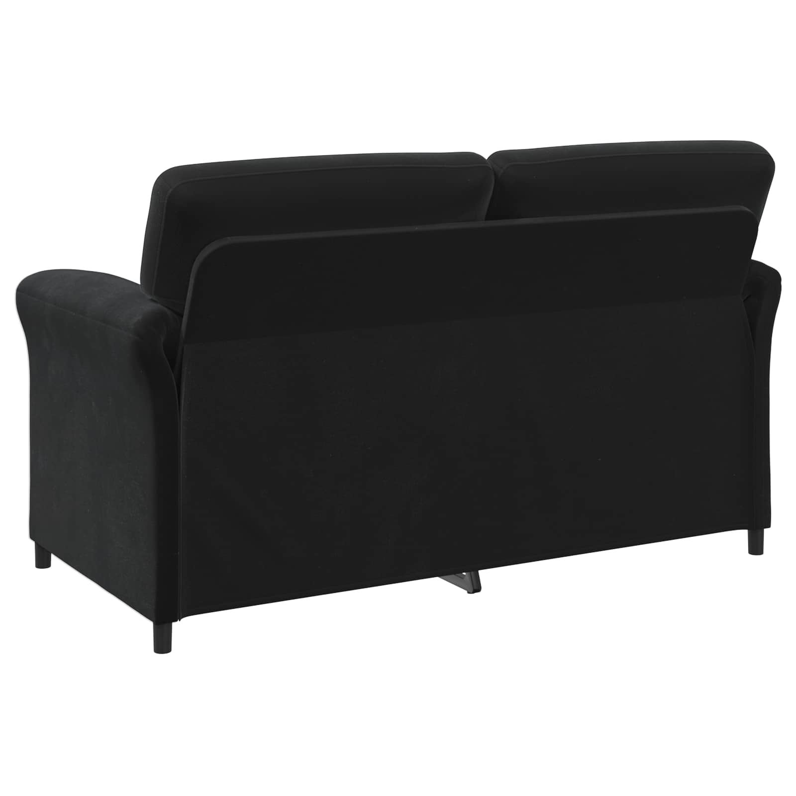 Sofa Set 2 pcs Black Velvet