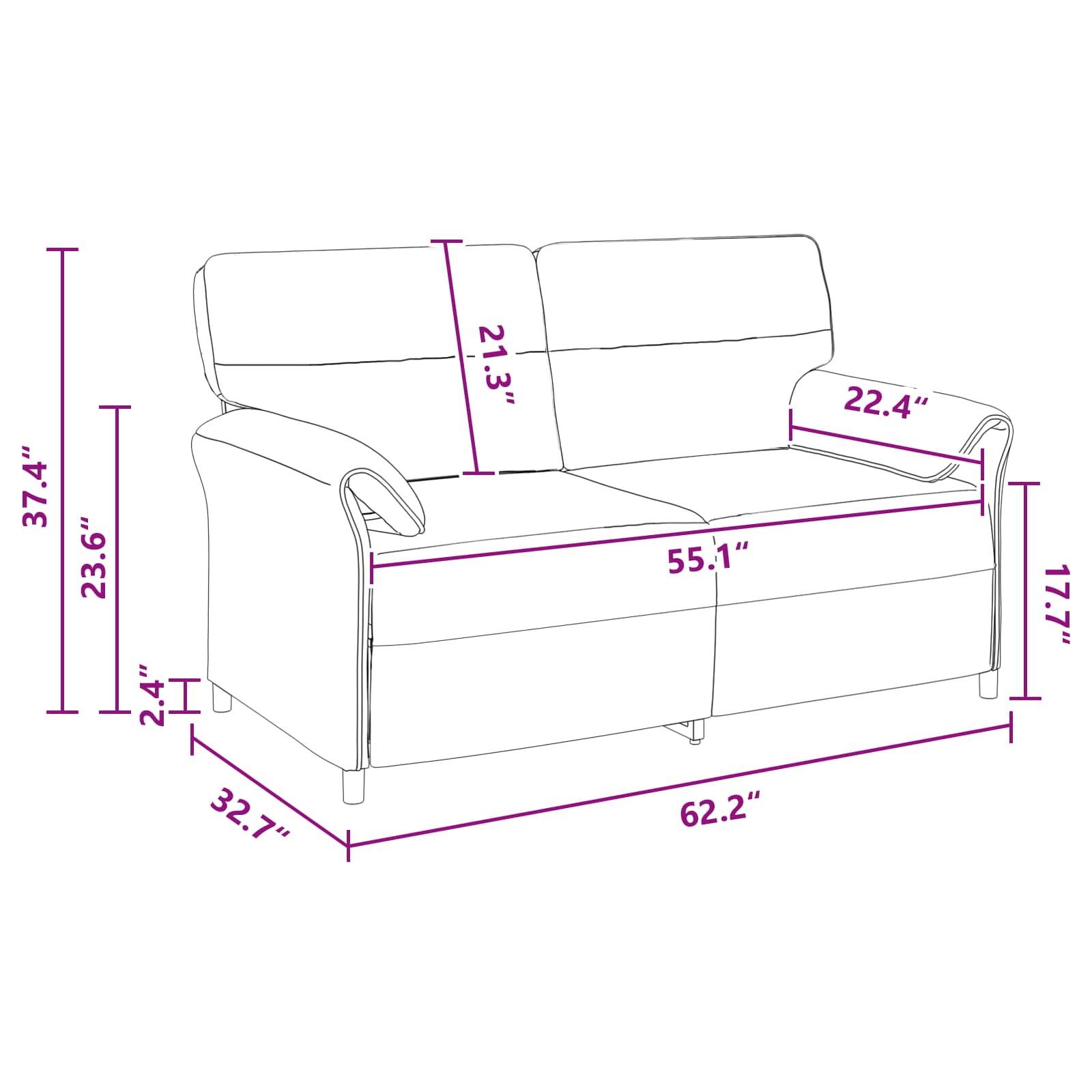 Sofa 100% polyester metal frame MDF, Plywood