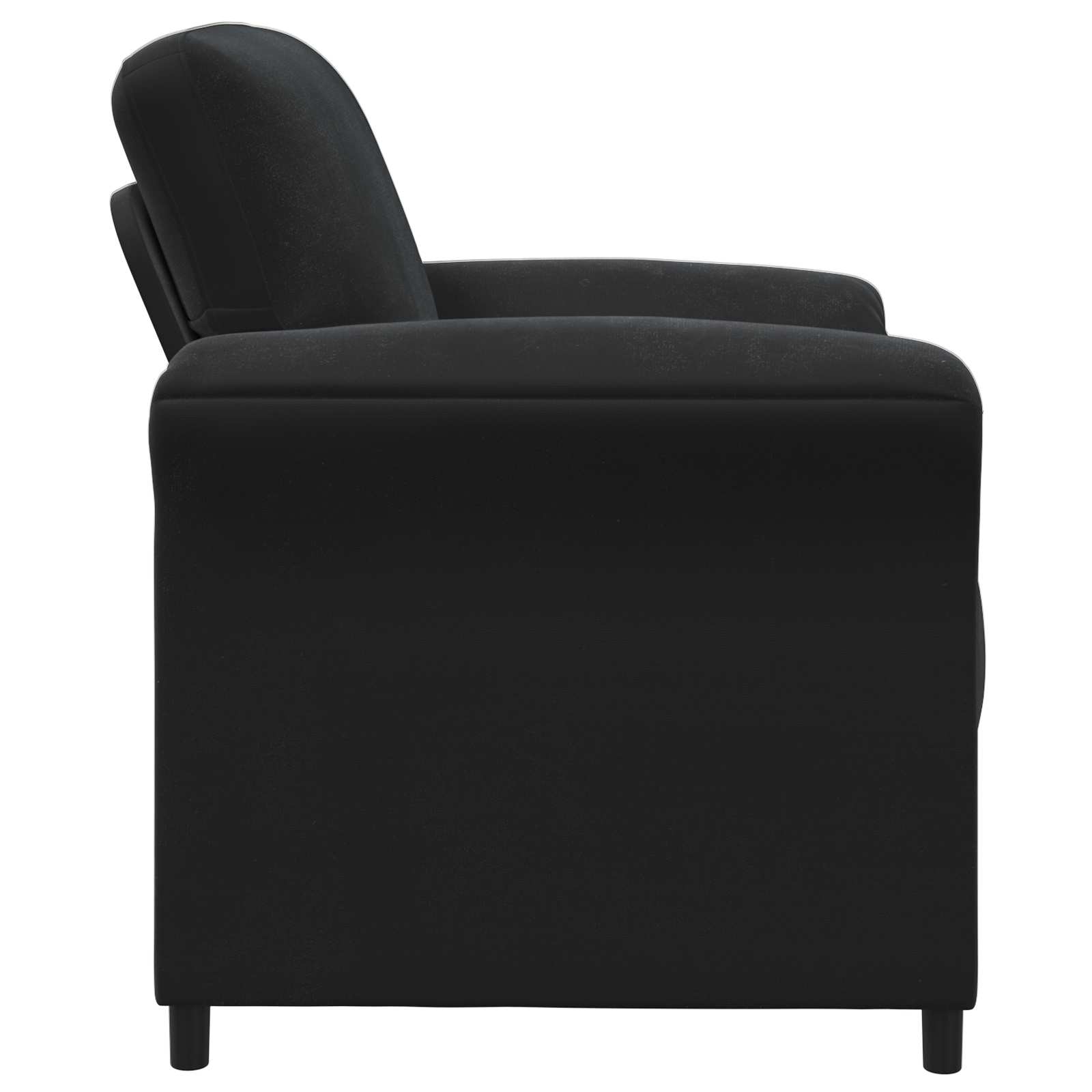 1-Seater Sofa Black 88 x 83 x 95 cm Velvet