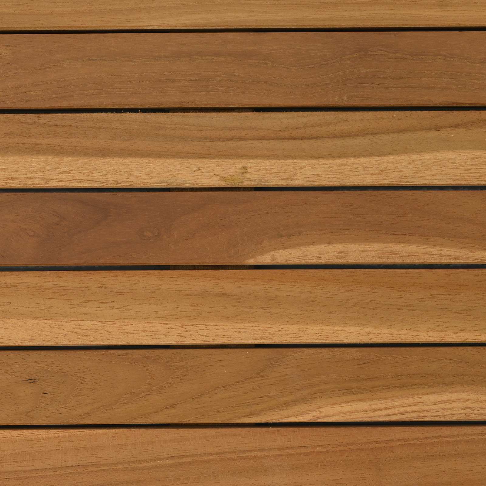 Table Top 50 x 50 x 3.5 cm Square Solid Teak Wood Natural