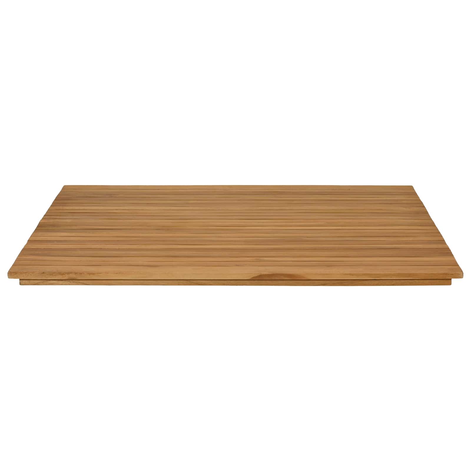 Table Top 90 x 90 x 3.5 cm Square Solid Teak Wood Natural