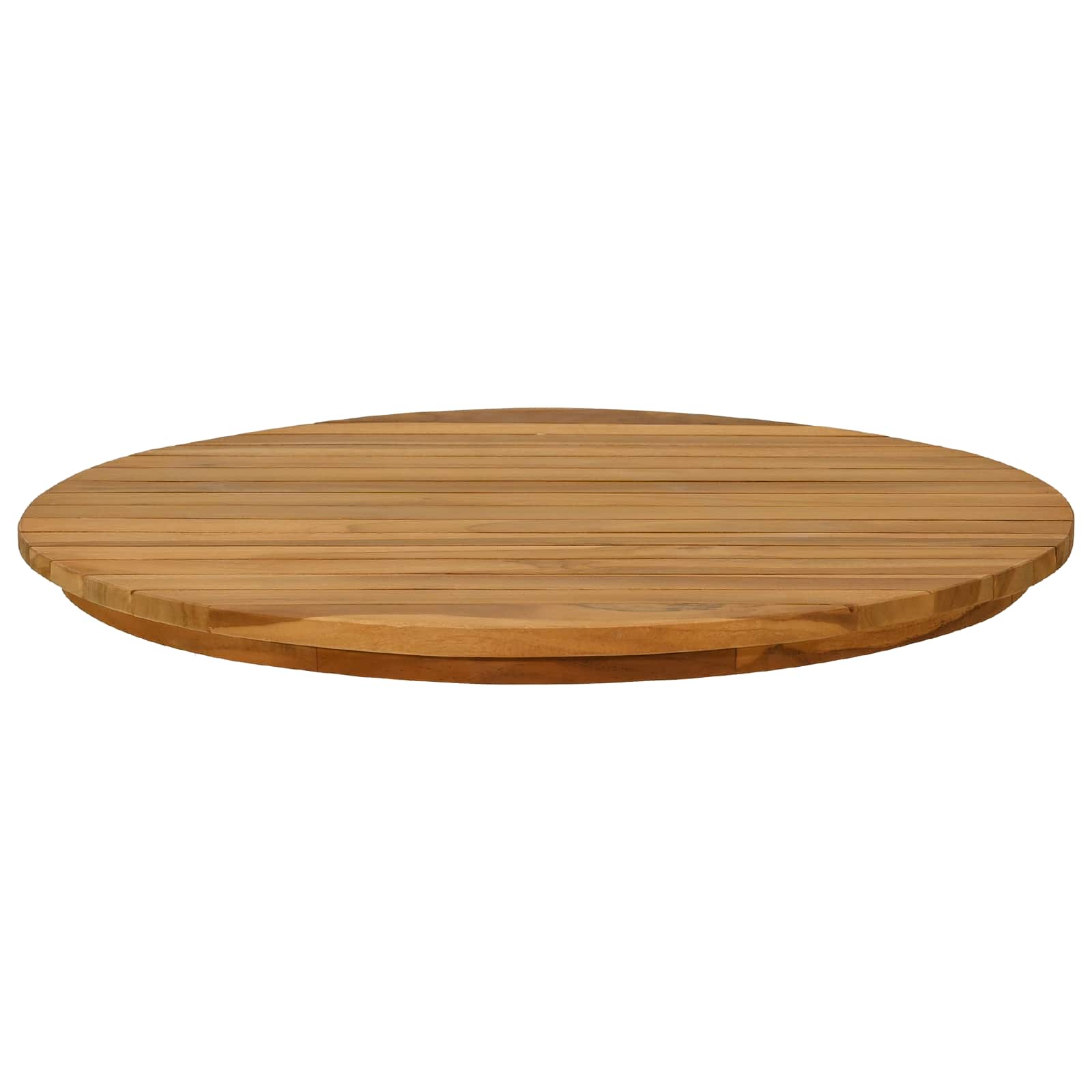 Table Top Ø 60 x 3.5 Round Solid Teak Wood Natural