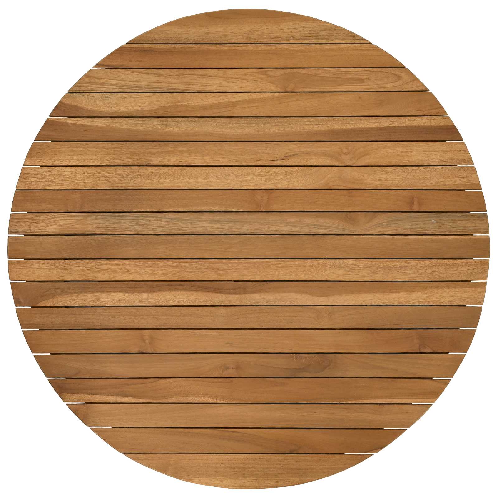 Table Top Ø 70 x 3.5 Round Solid Teak Wood Natural