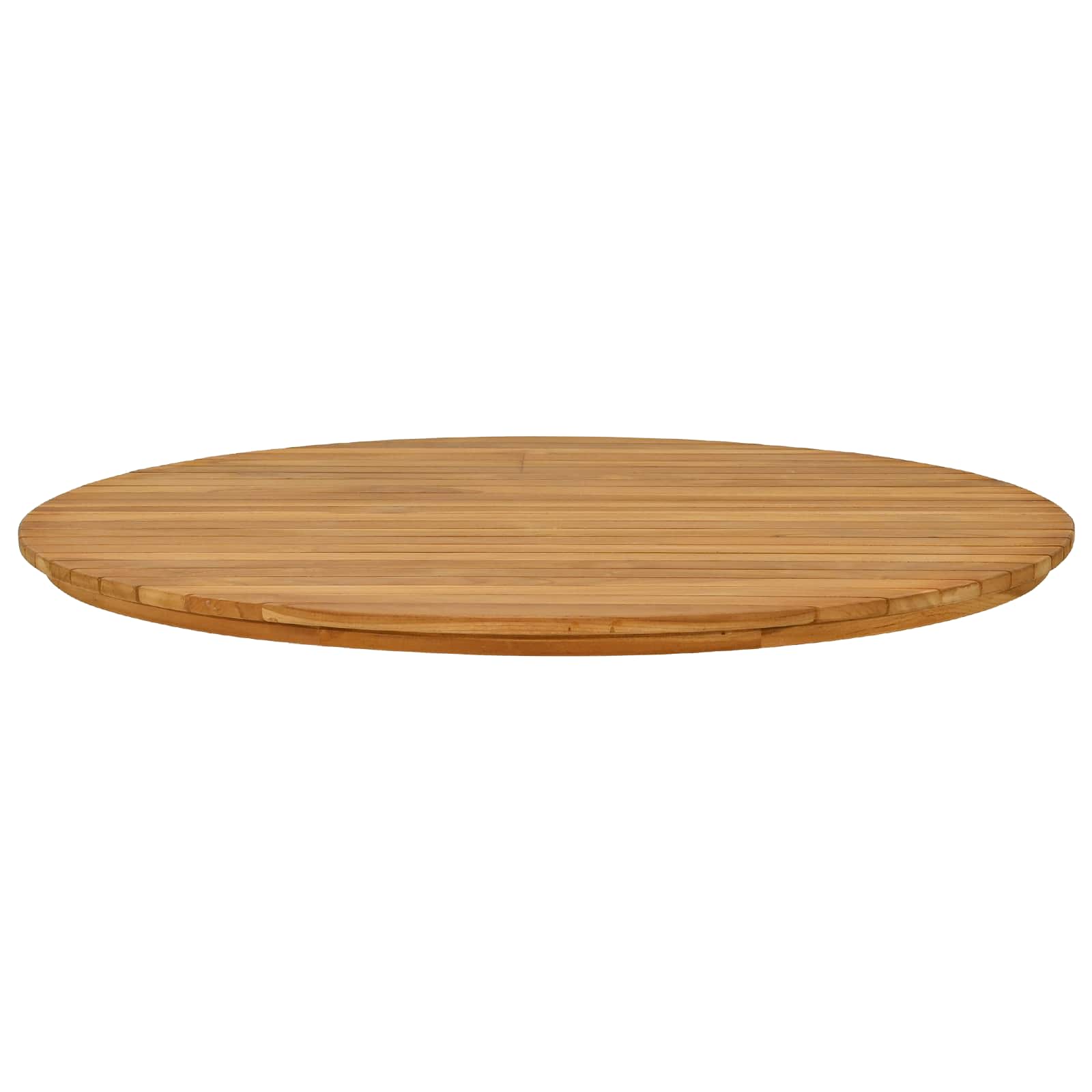 Table Top Ø 90 x 3.5 Round Solid Teak Wood Natural