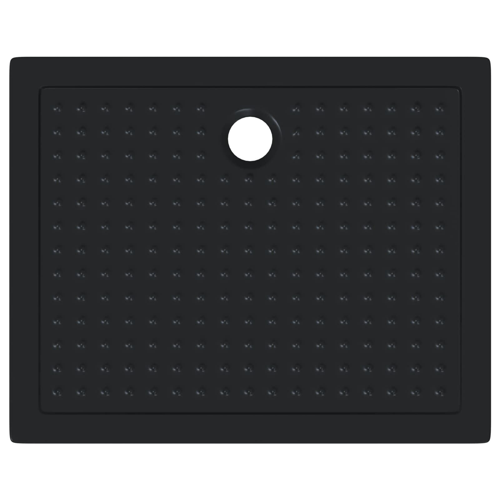 Shower Base Tray with Dots 100 x 80 x 4 cm ABS Black