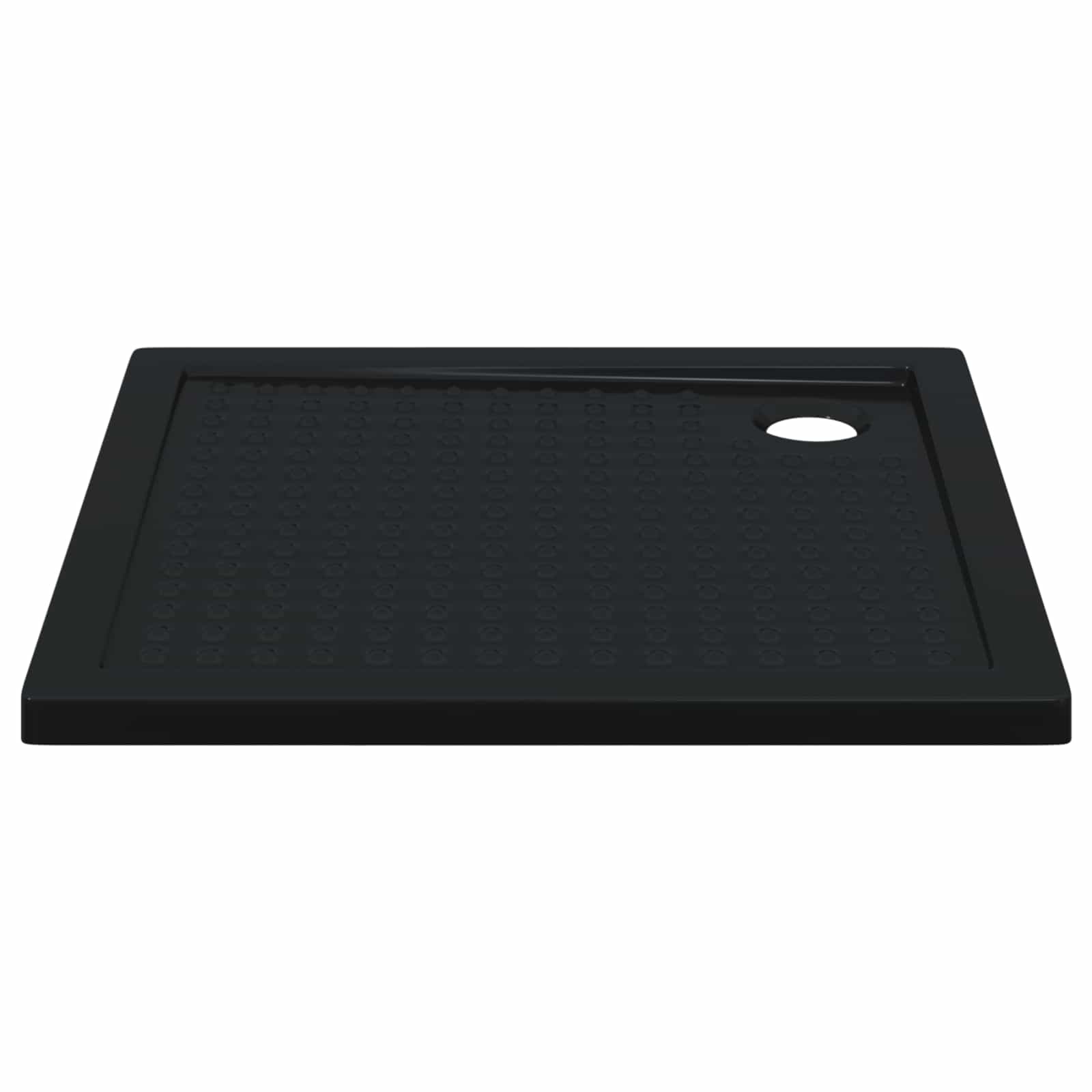 Shower Base Tray with Dots 90 x 90 x 4 cm ABS Black