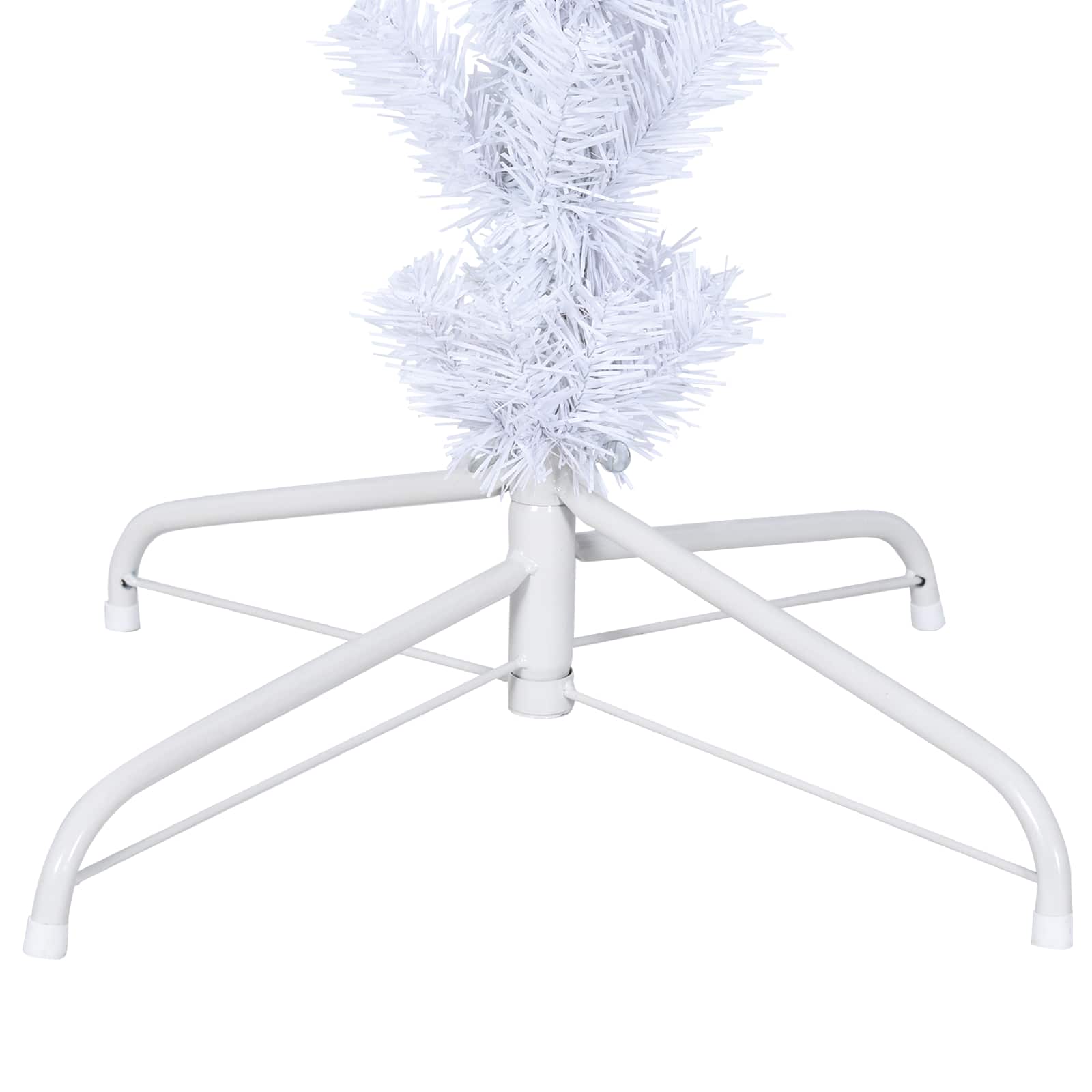 Artificial Christmas Tree with Stand White 180 cm PVC and Steel