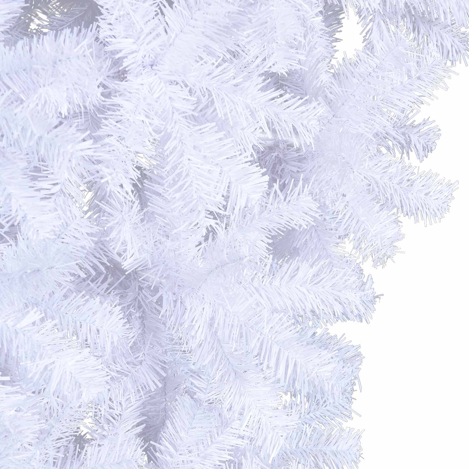Artificial Christmas Tree with Stand White 210 cm PVC and Steel