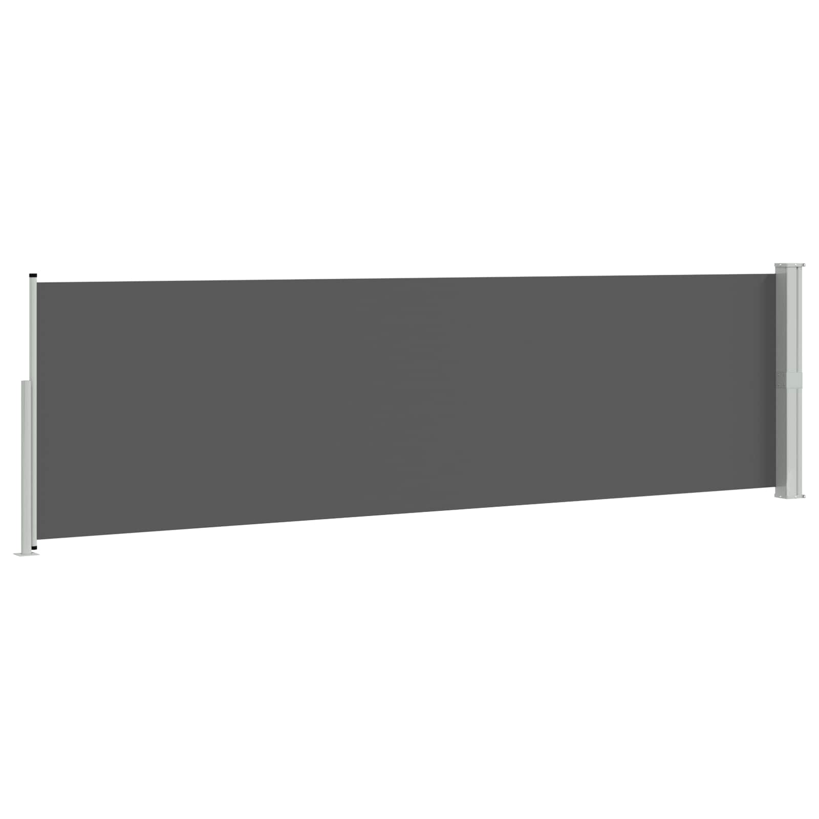 Retractable Side Awning Anthracite 500 x 117 cm Polyester