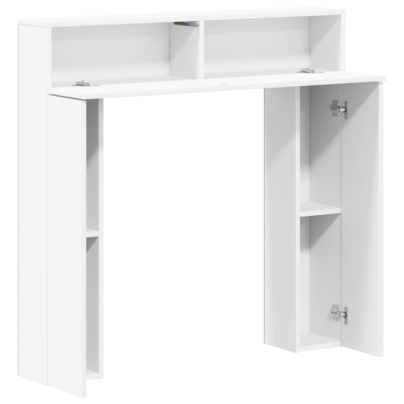 Fireplace Surround White 102 x 18 x 100.5 cm Engineered Wood