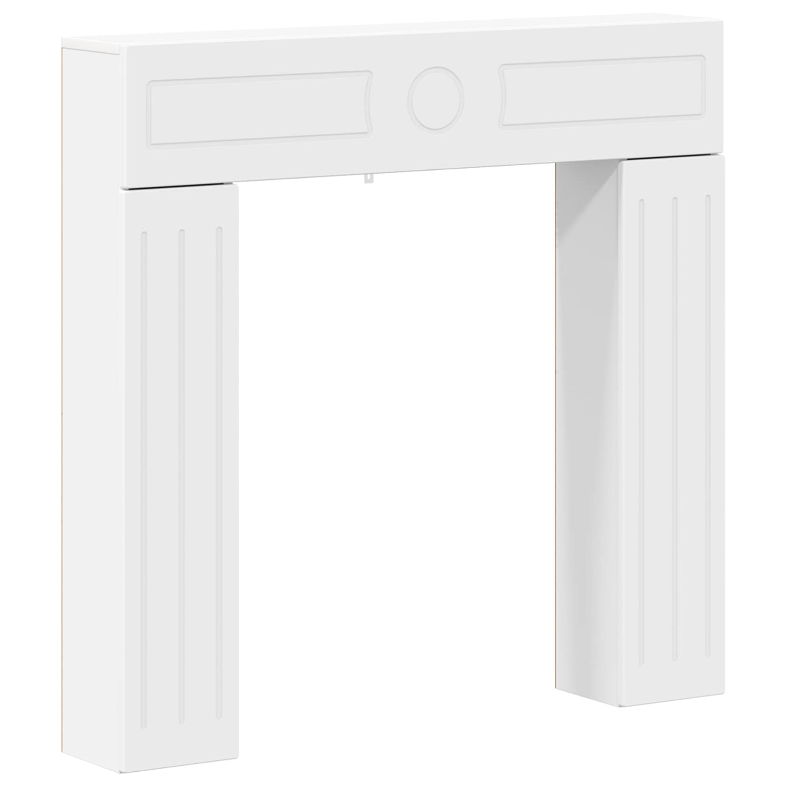 Fireplace Surround White 102 x 18 x 100.5 cm Engineered Wood