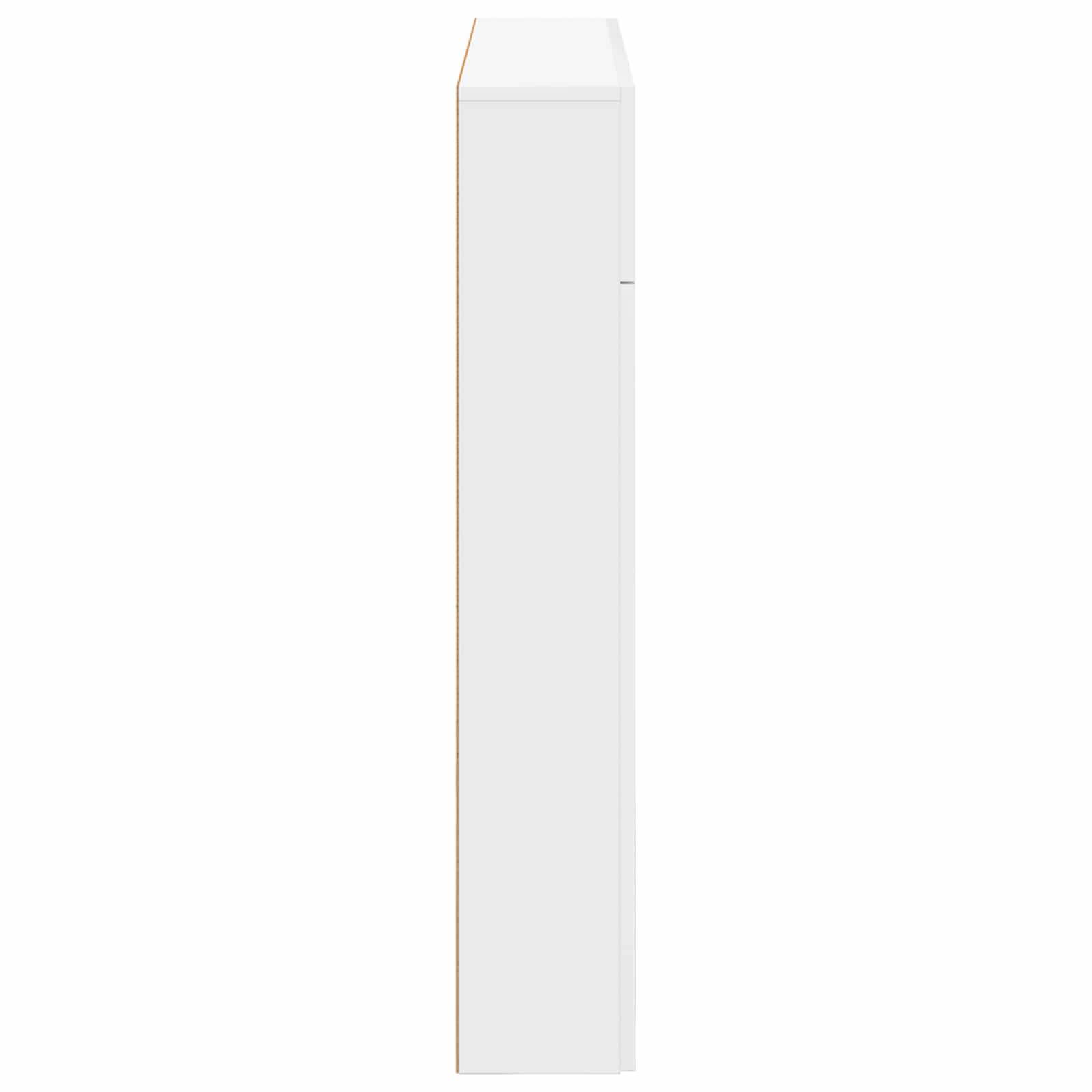 Fireplace Surround White 102 x 18 x 100.5 cm Engineered Wood