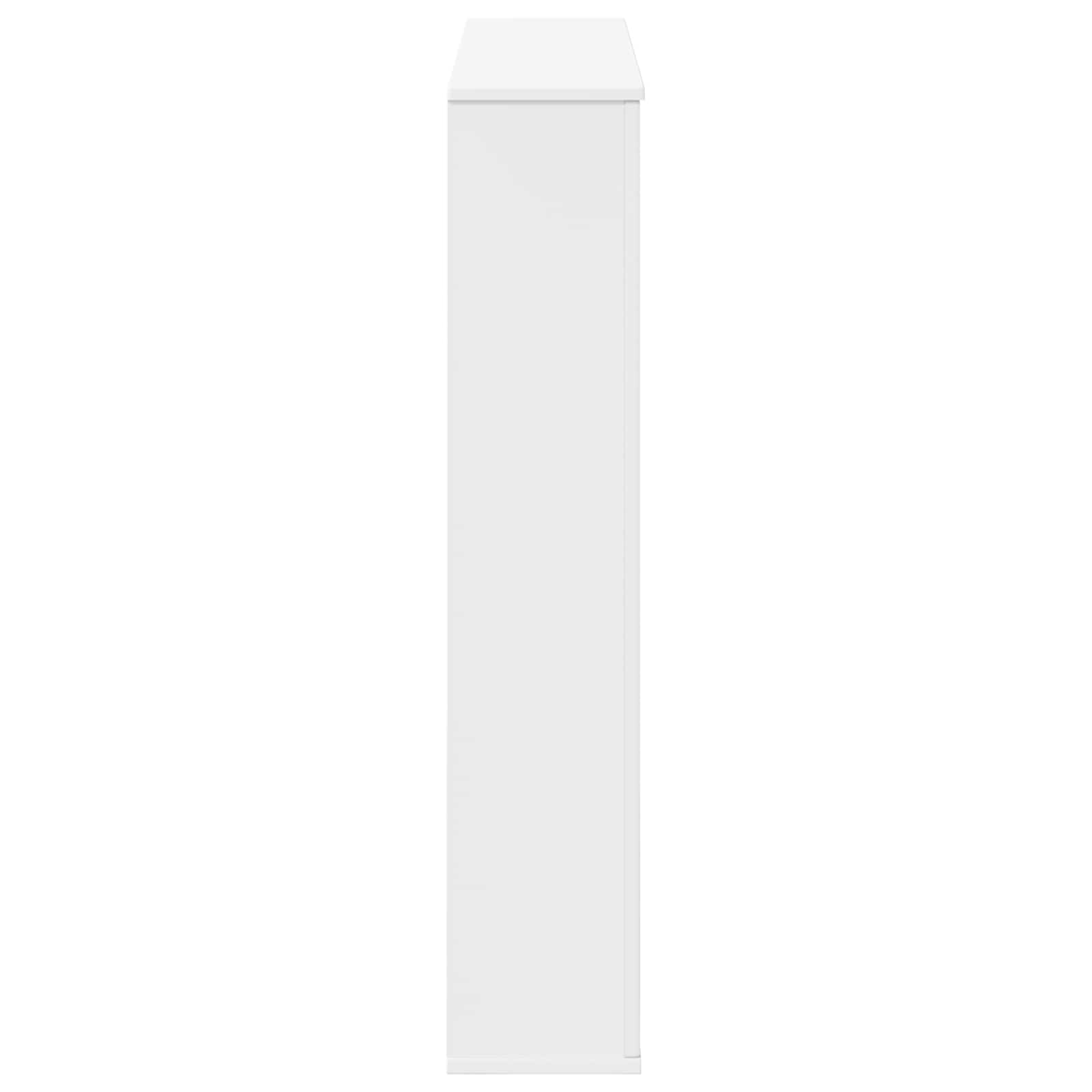 Fireplace Surround White 100 x 20 x 100 cm Engineered Wood