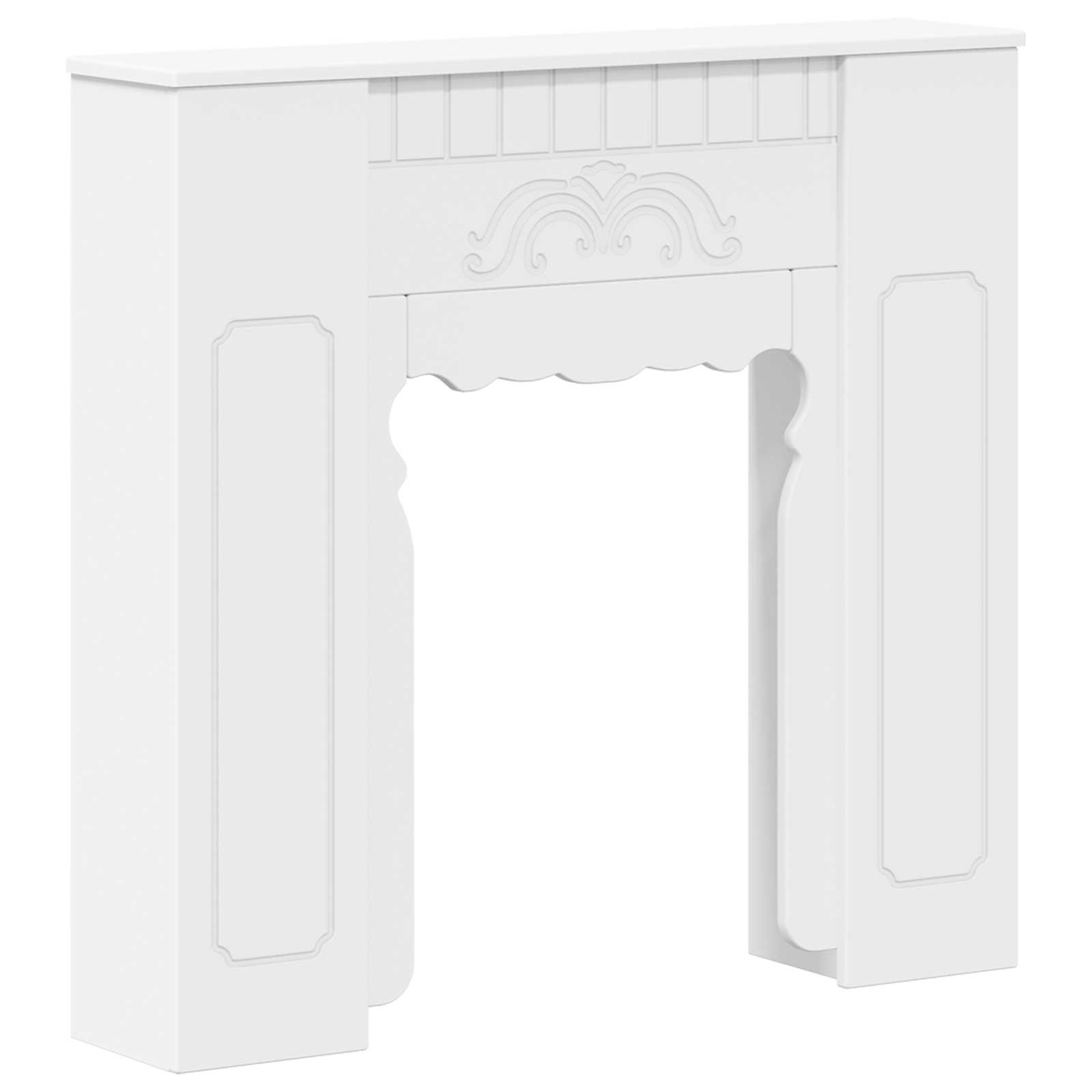 Fireplace Surround White 93 x 20 x 89 cm Engineered Wood