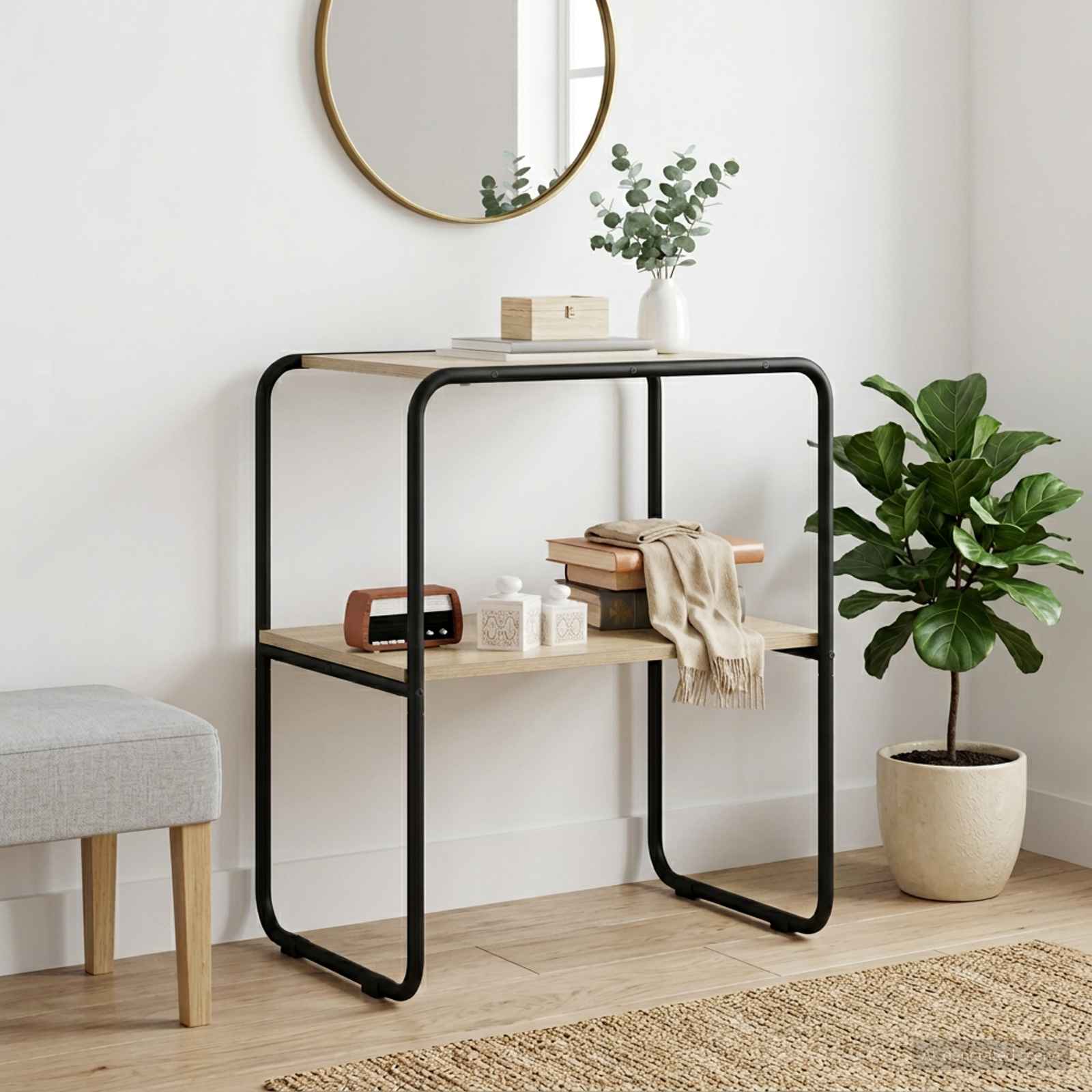 Console Table Sonoma Oak 80 x 42.5 x 70 cm Engineered Wood