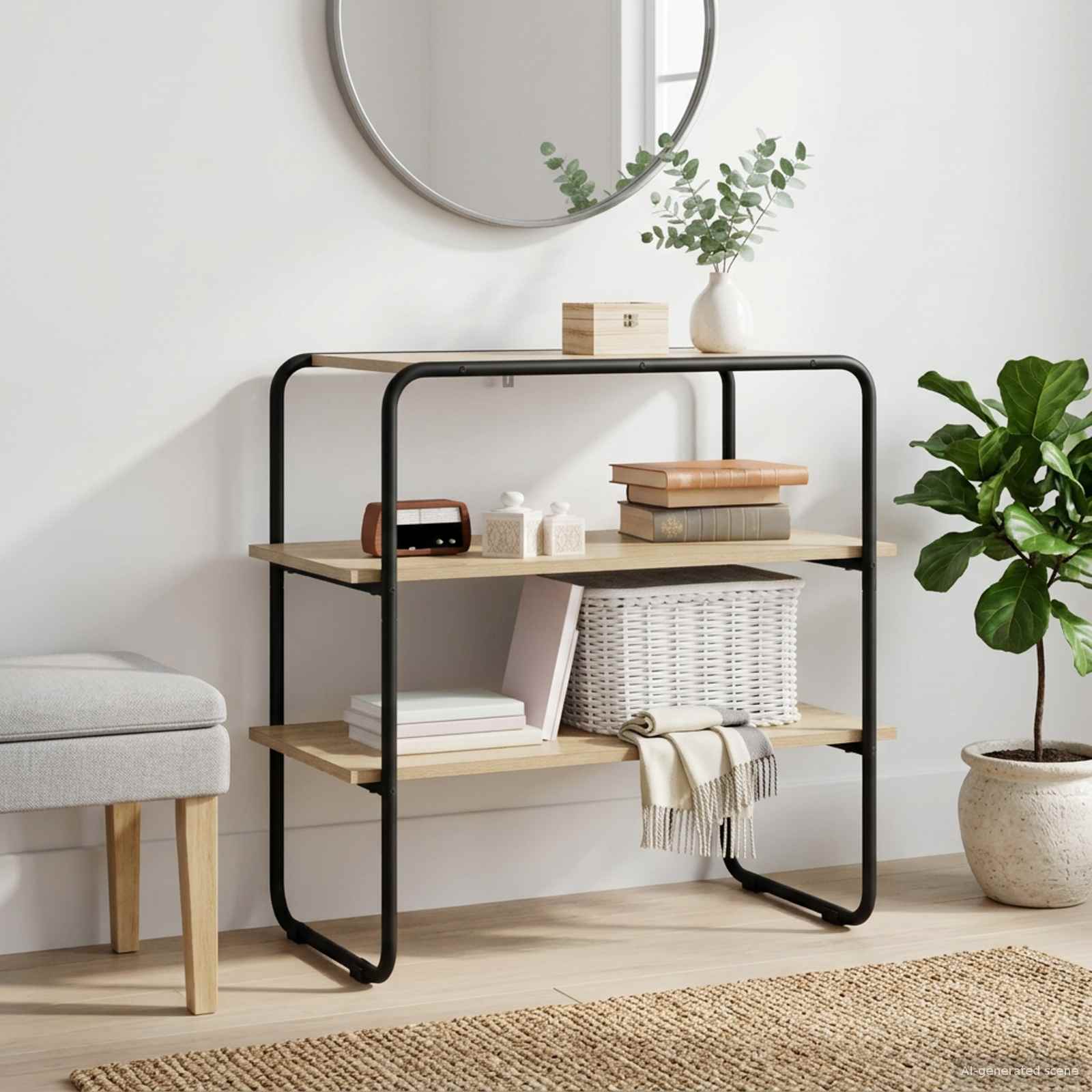 Console Table Sonoma Oak 60 x 41 x 75 cm Engineered Wood