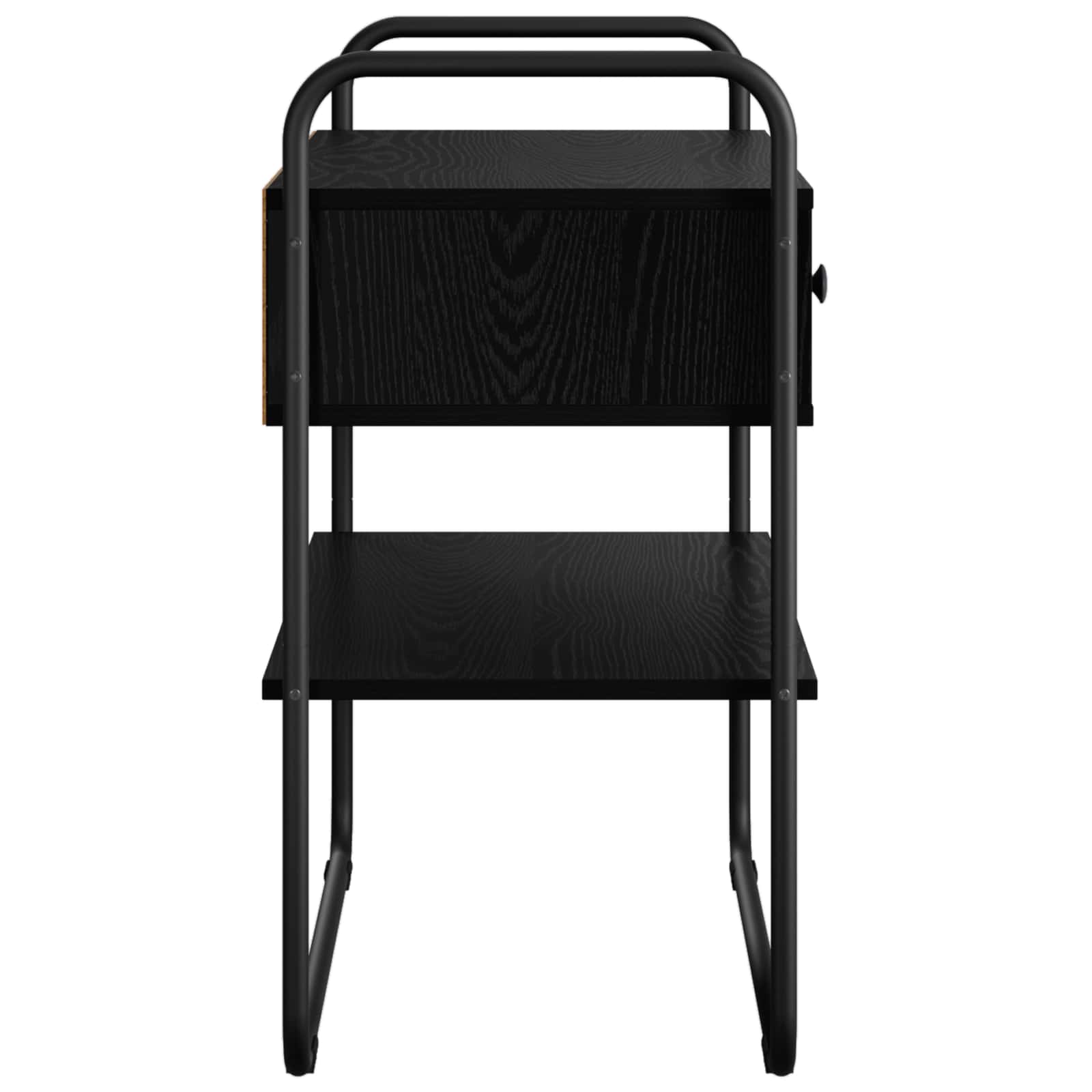Console Table Black Oak 80 x 40 x 75 cm Engineered Wood